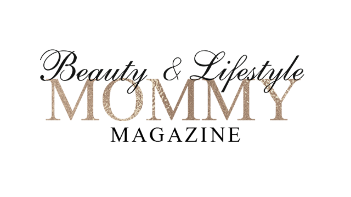 Elegant logo design for Beauty & Lifestyle Mommy Magazine with stylized text in brown and black colors.