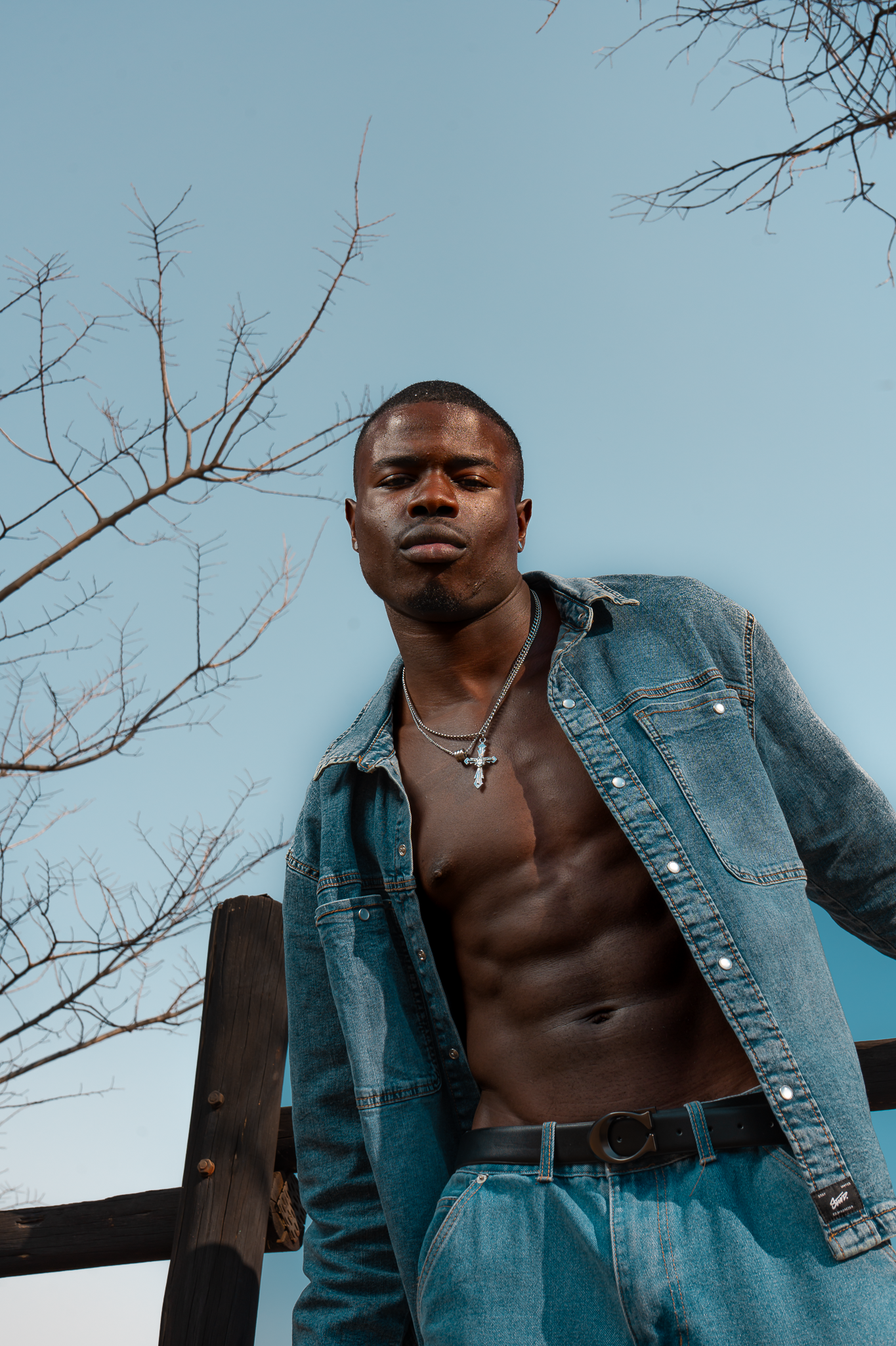 Omar model photographed by Tendayi Dhure