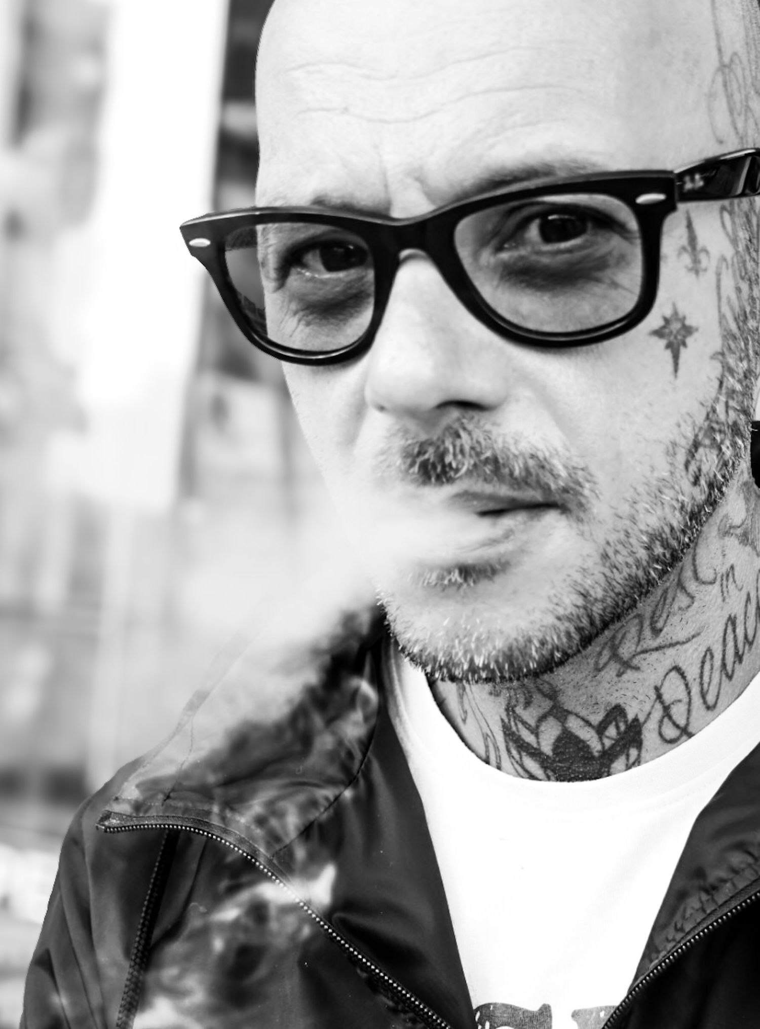 face tattoo's
Black and white photography 
Sharmaine Doesberg-Pex