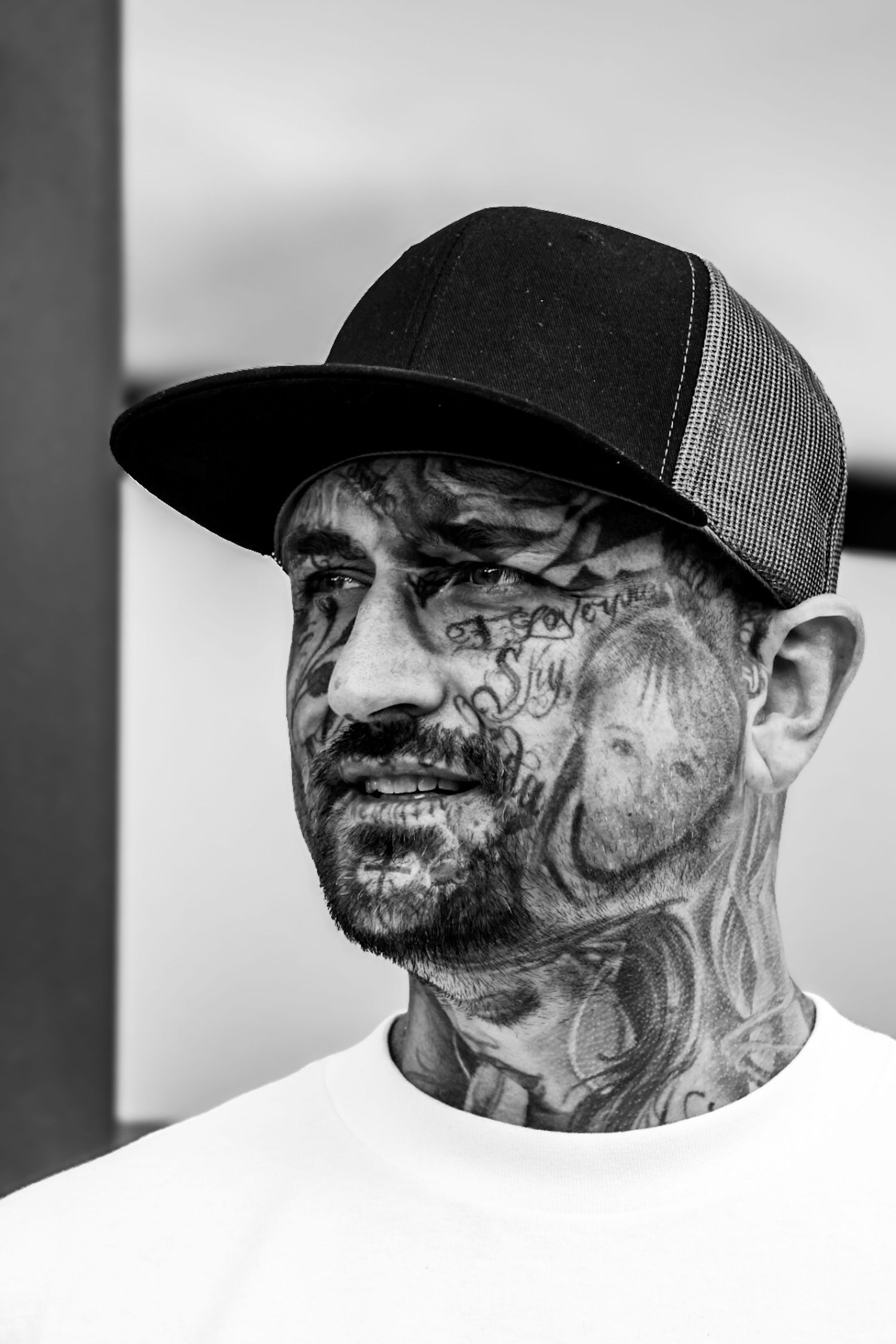 face tattoo's
Black and white photography 
Sharmaine Doesberg-Pex