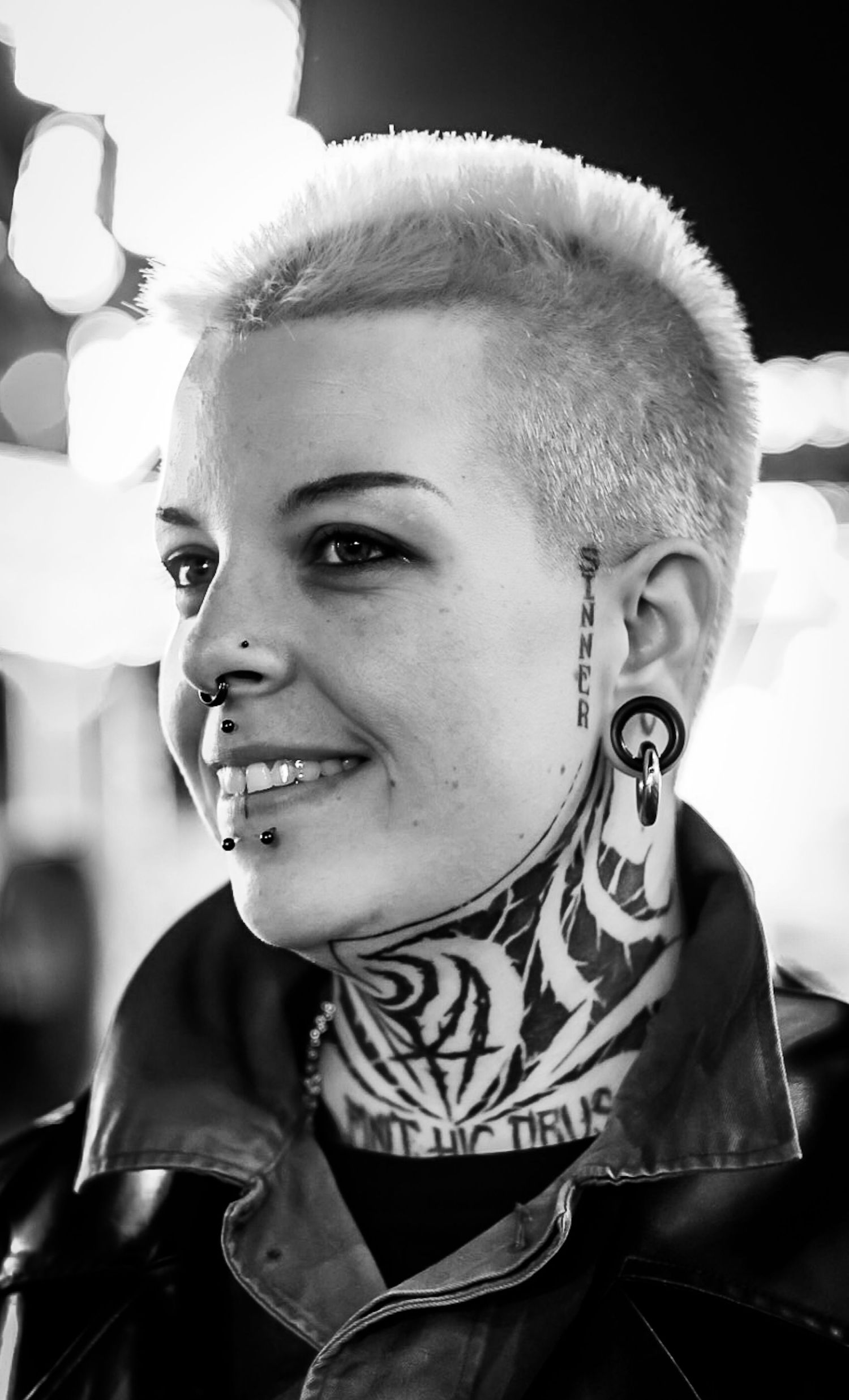 face tattoo's
Black and white photography 
Sharmaine Doesberg-Pex