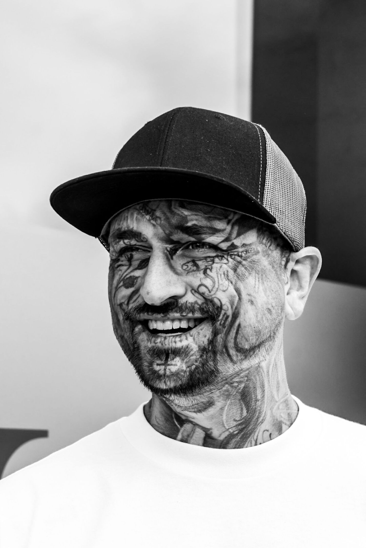 face tattoo's
Black and white photography 
Sharmaine Doesberg-Pex