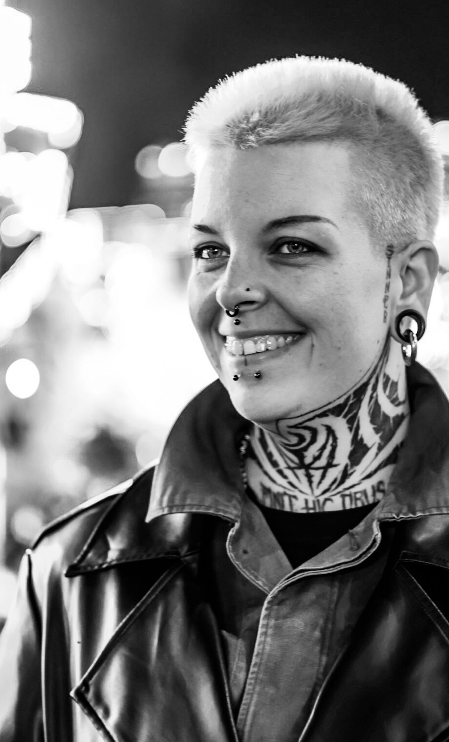 face tattoo's
Black and white photography 
Sharmaine Doesberg-Pex