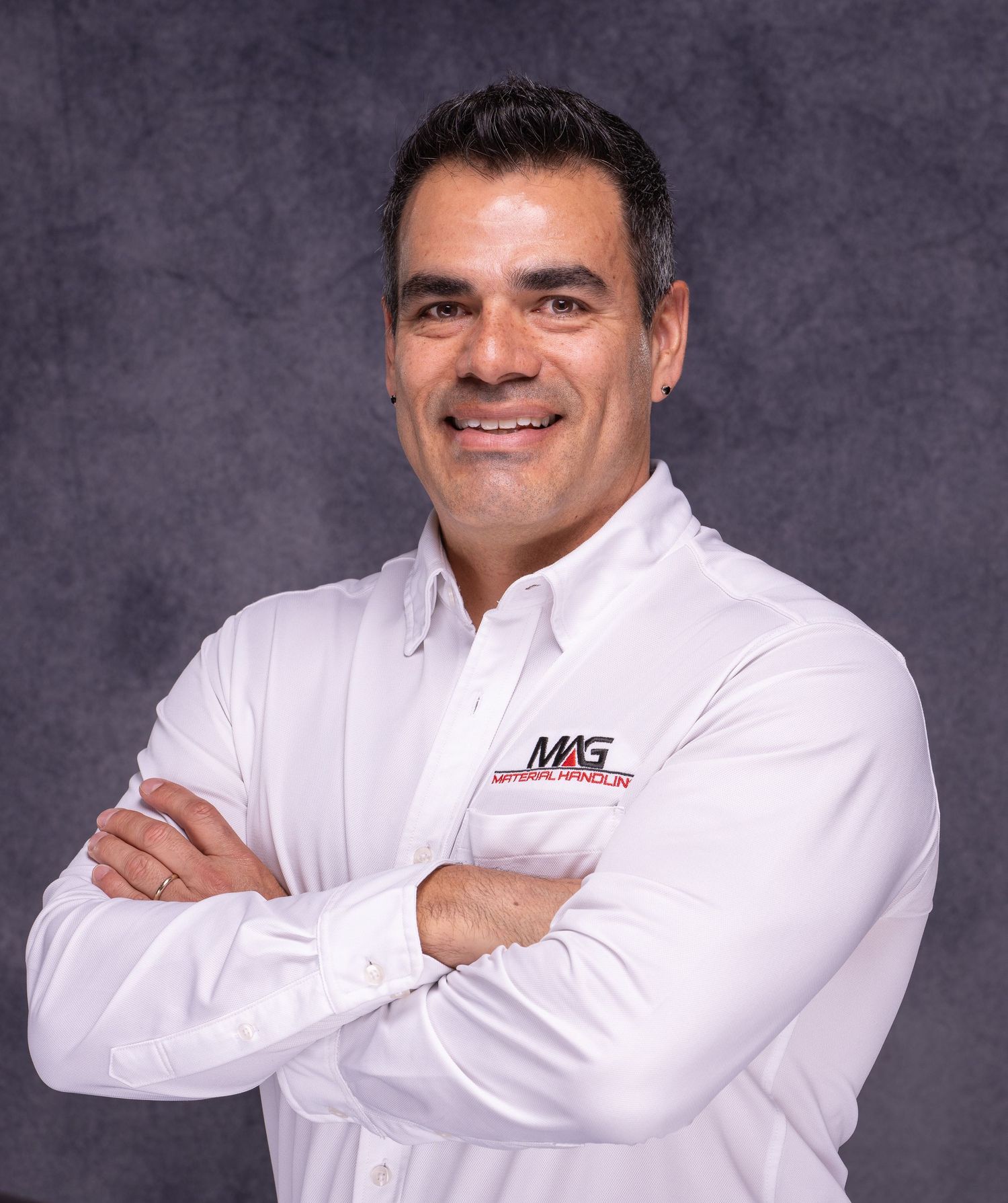 Professional headshot series of person in white chef coat against dark background showing various poses and expressions.