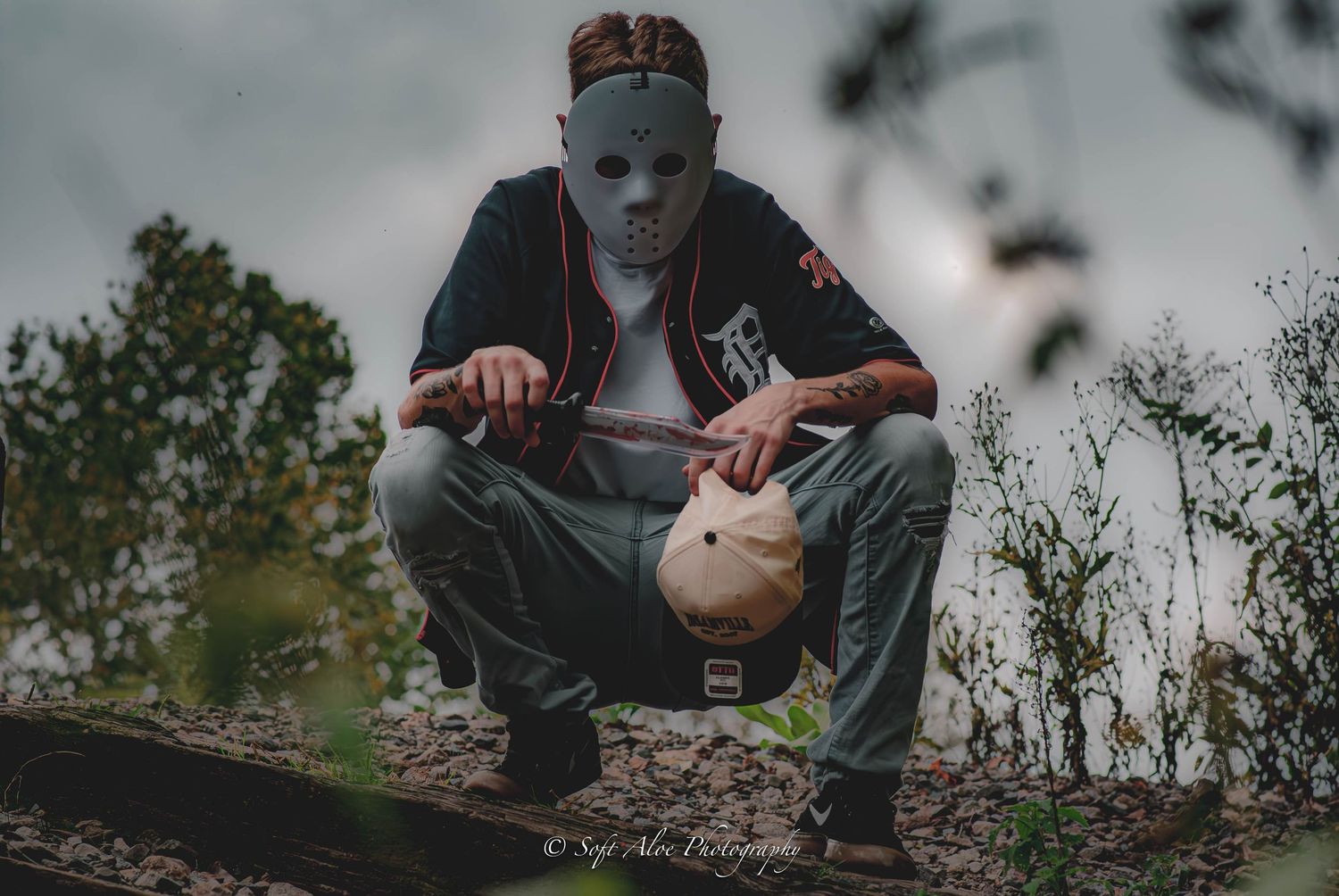 Dark and atmospheric outdoor photography series with creative composition and natural elements.