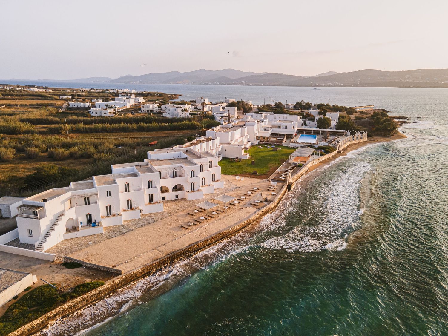 Beach resort hotel photography in Greece