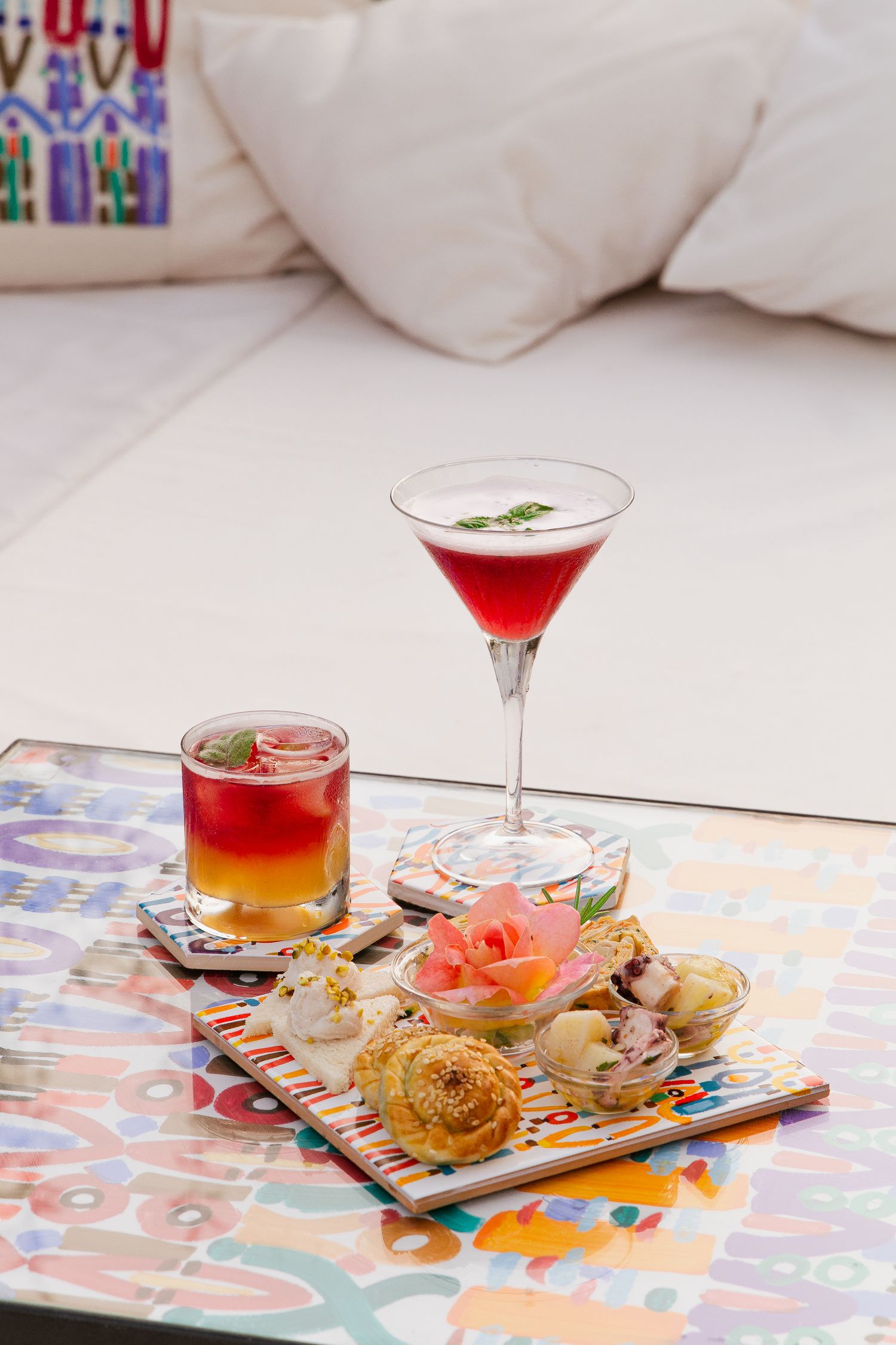 Cocktail photography for Su Gologne Experience Hotel, Sardinia