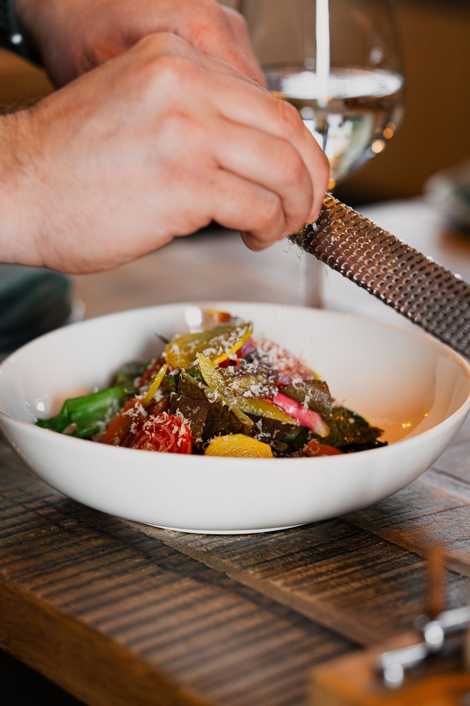 Fine dining restaurant photography