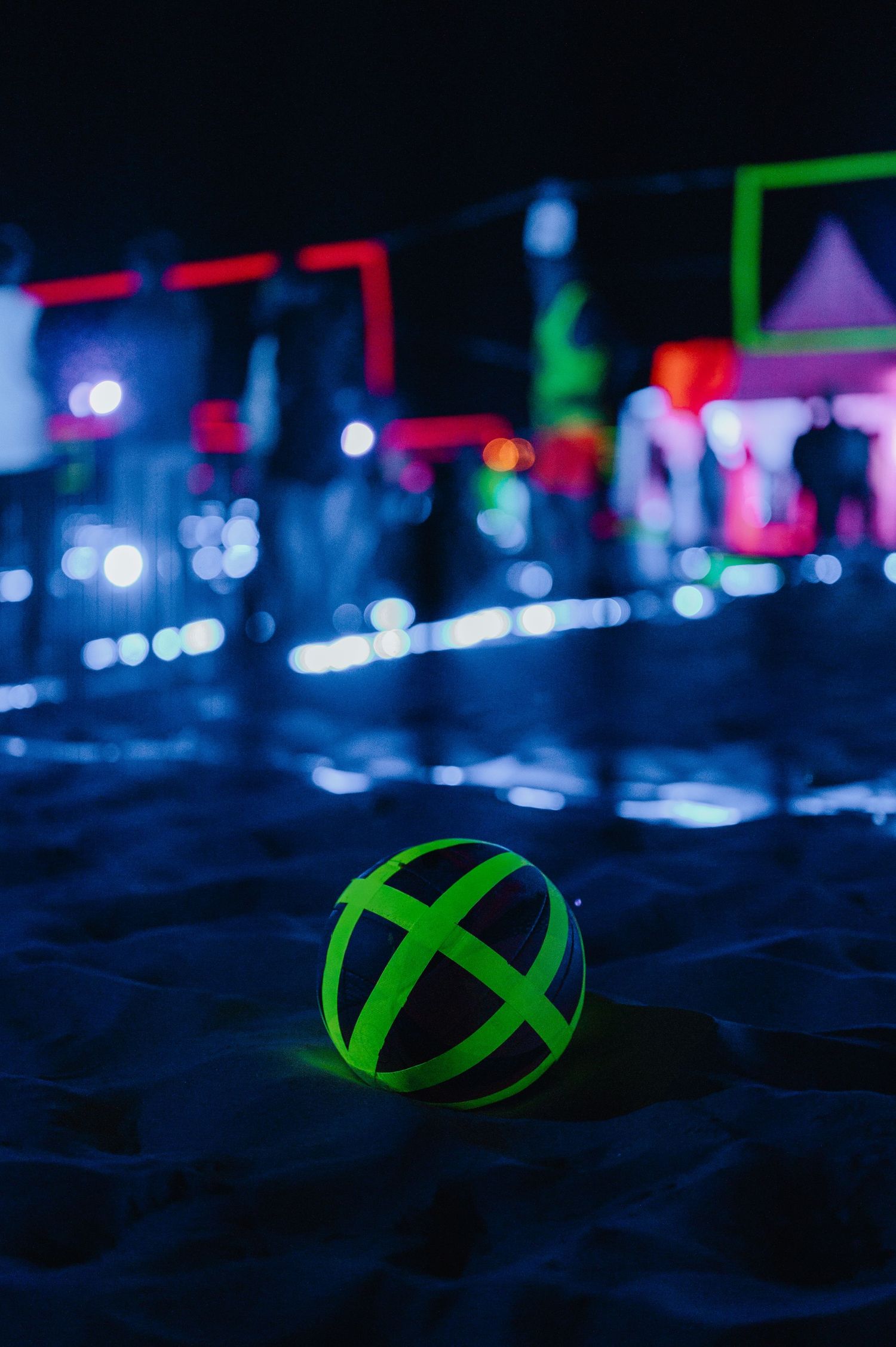 GlowBeachturnier, Ahlbeck, Usedom, Beachvolleyball, Moritzfilmundfoto, Lichter, Bunt, BeachMüggelsee, Videograf Sportevent, Sportfotograf