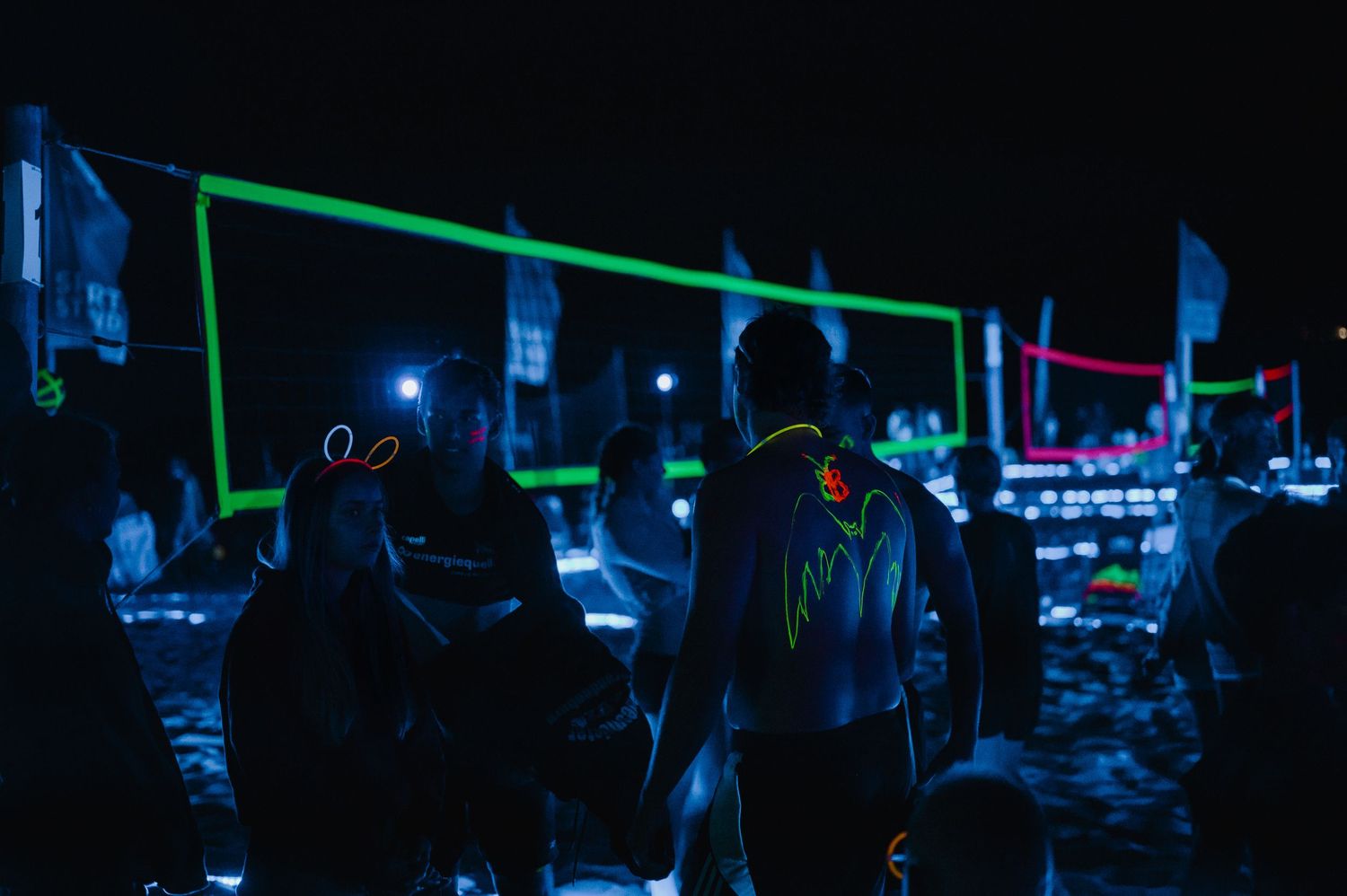 GlowBeachturnier, Ahlbeck, Usedom, Beachvolleyball, Moritzfilmundfoto, Lichter, Bunt, BeachMüggelsee, Videograf Sportevent, Sportfotograf