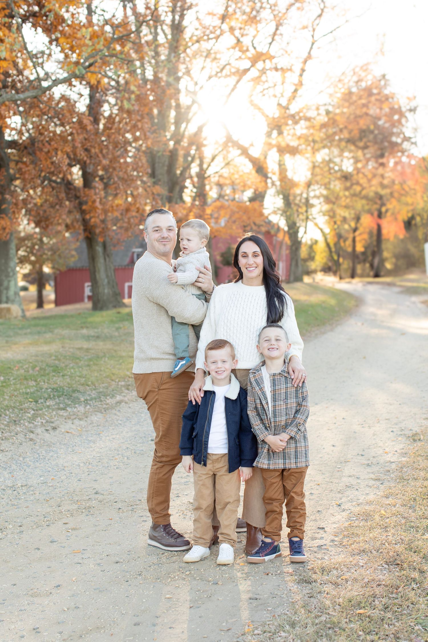 Capturing this loving family during a photo session.