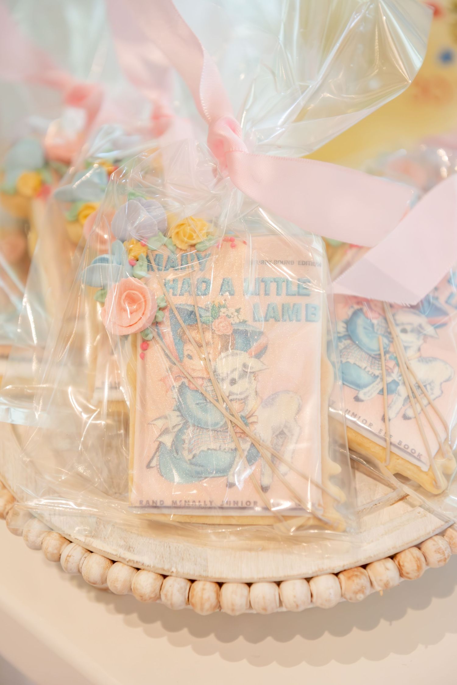 Custom nursery rhyme cookies.