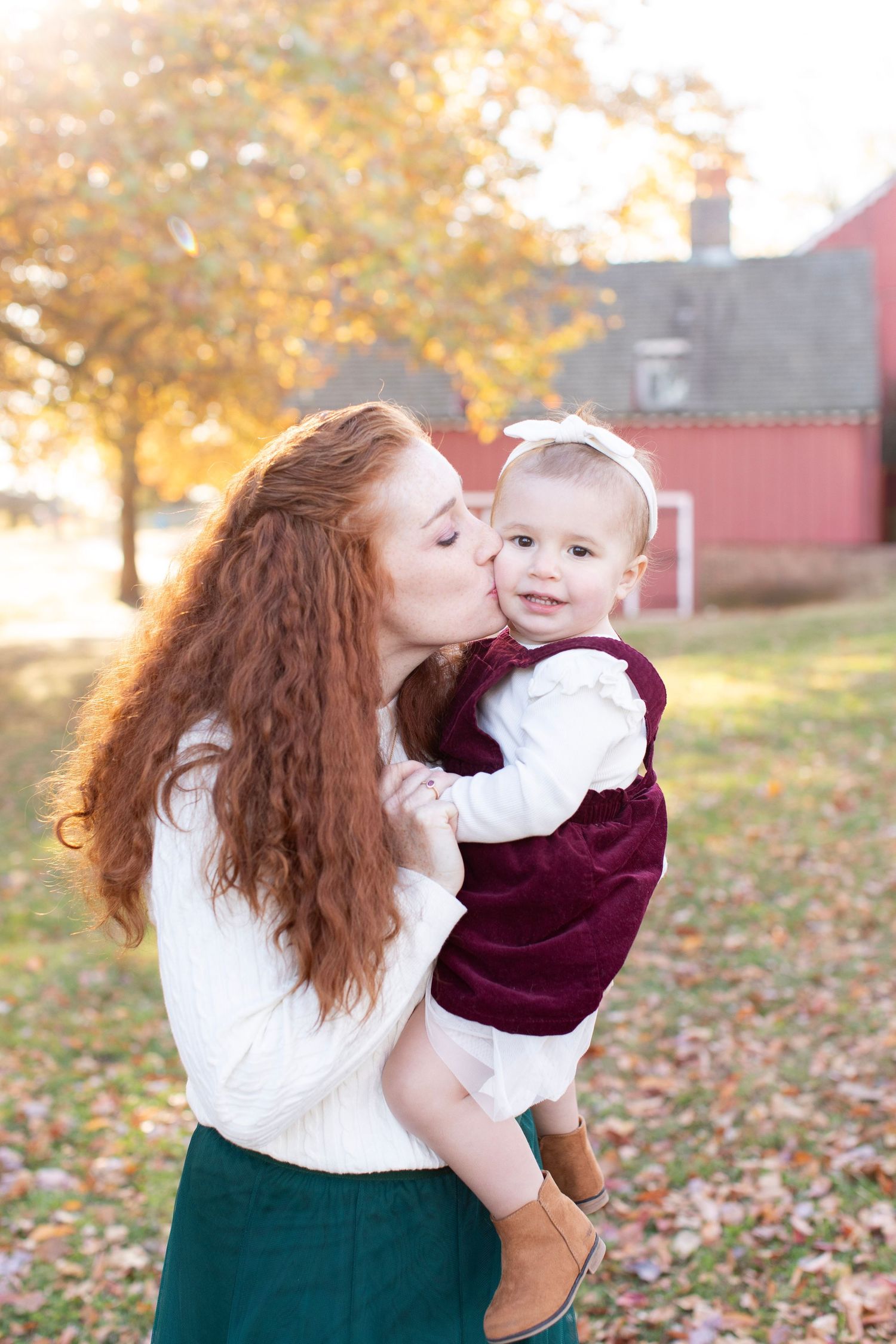 Mommy and daughter during a family photo session.