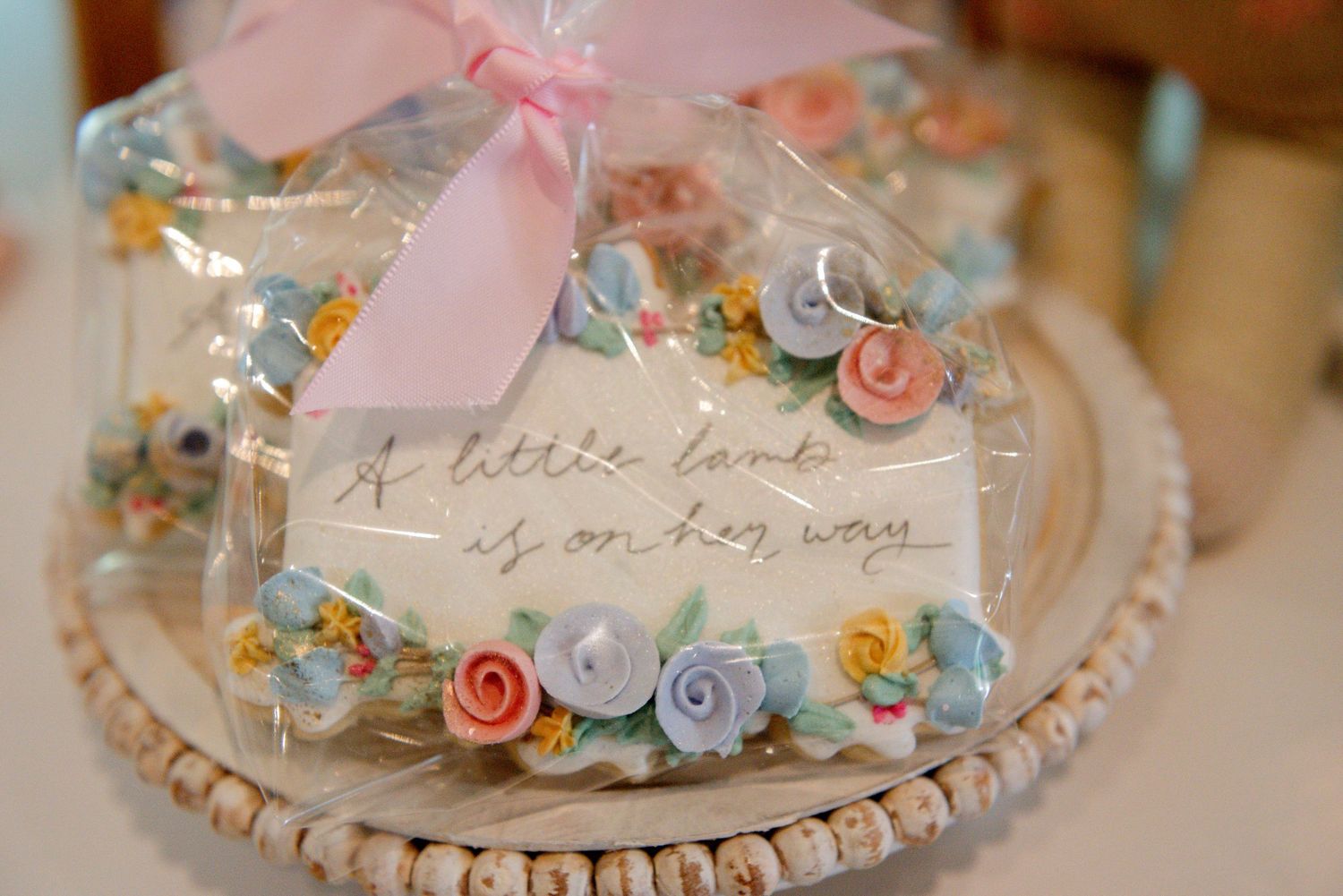 Custom nursery rhyme cookies.