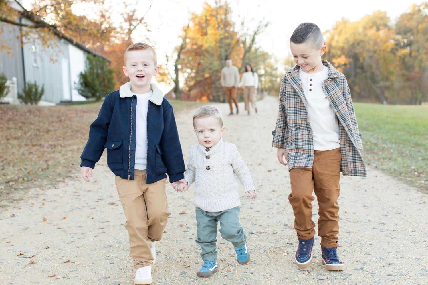 Capturing this loving family during a photo session.