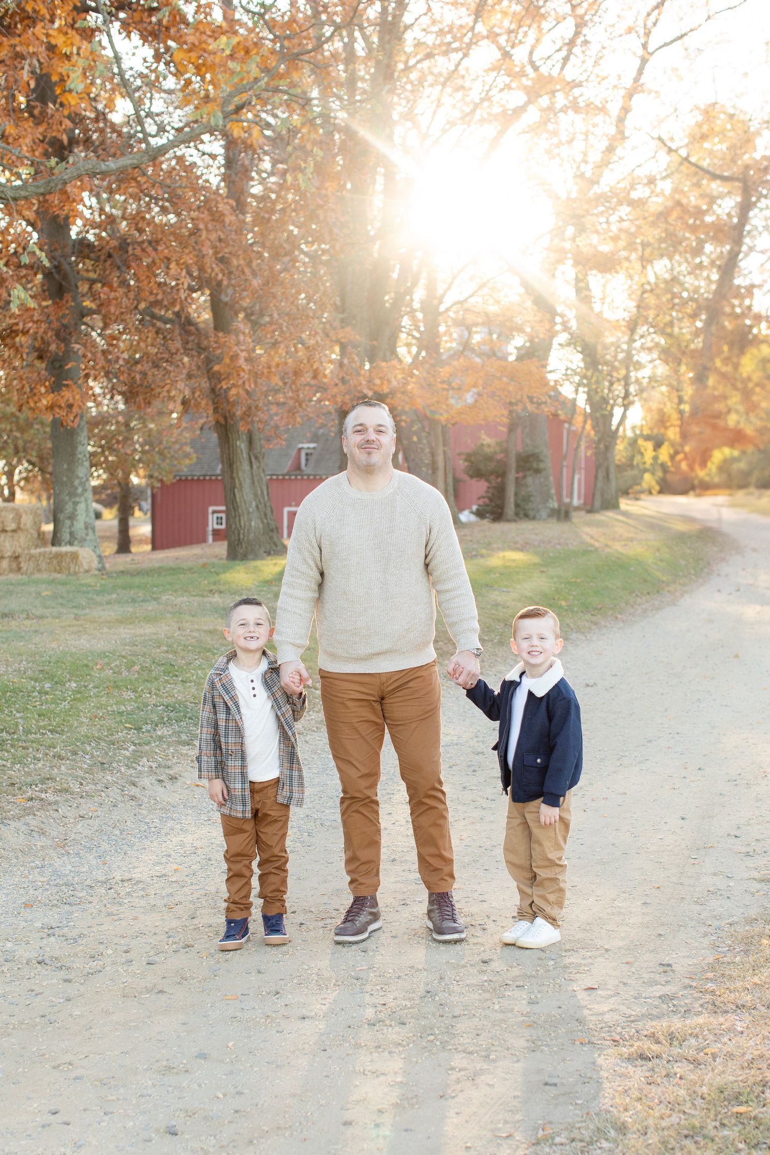 Daddy and his sons during a photo session.