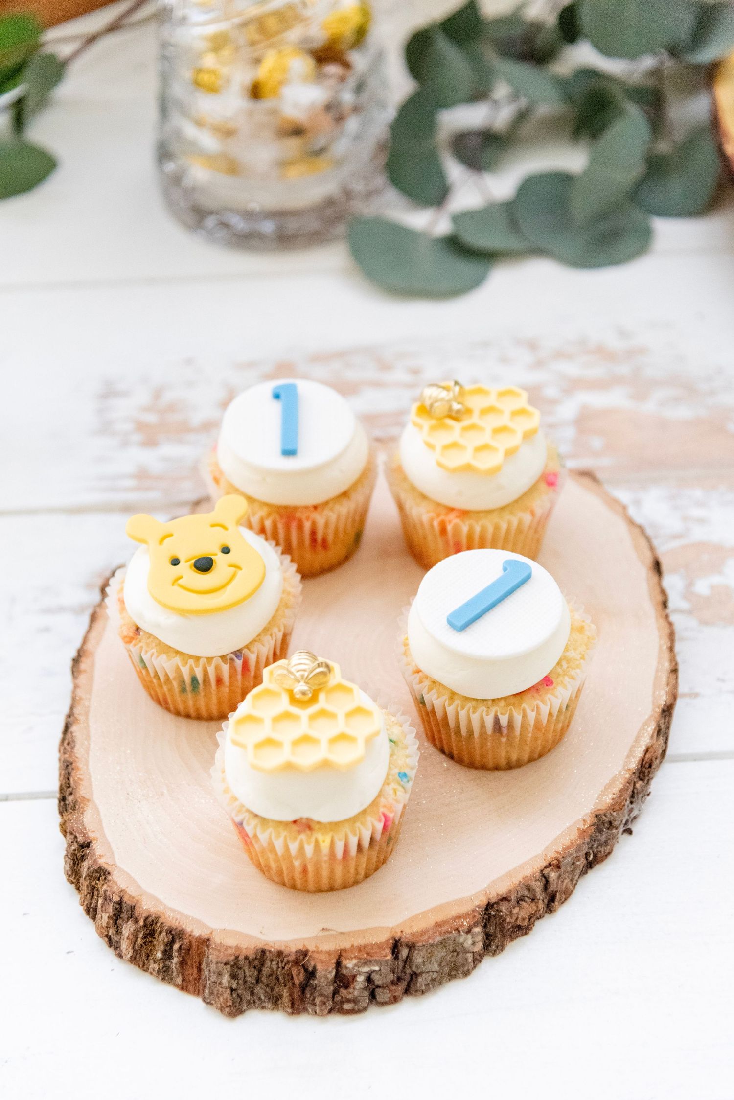 Cupcakes from our ONE Hundred Acre Wood design.