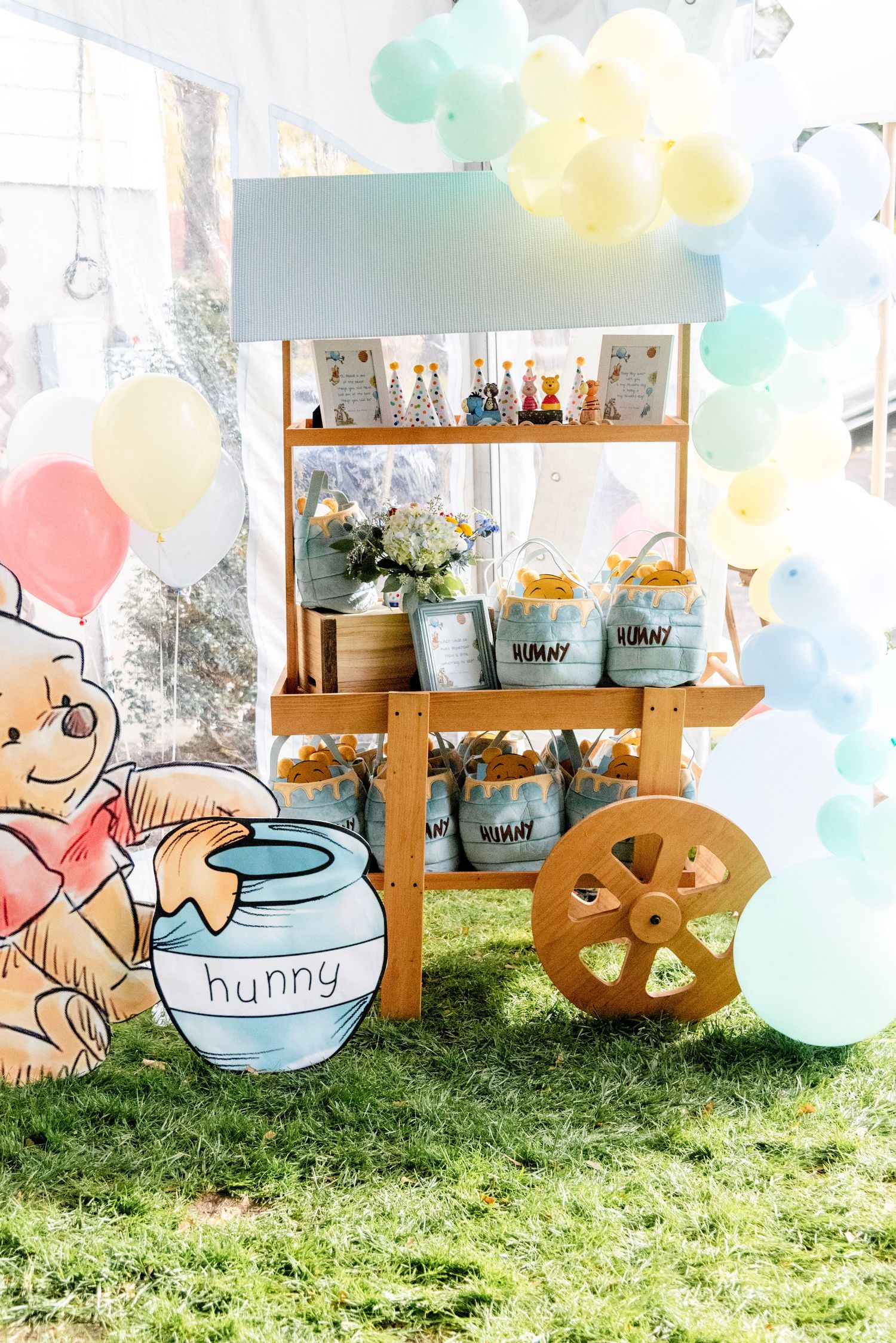Our favor cart from our ONE Hundred Acre Wood design.
