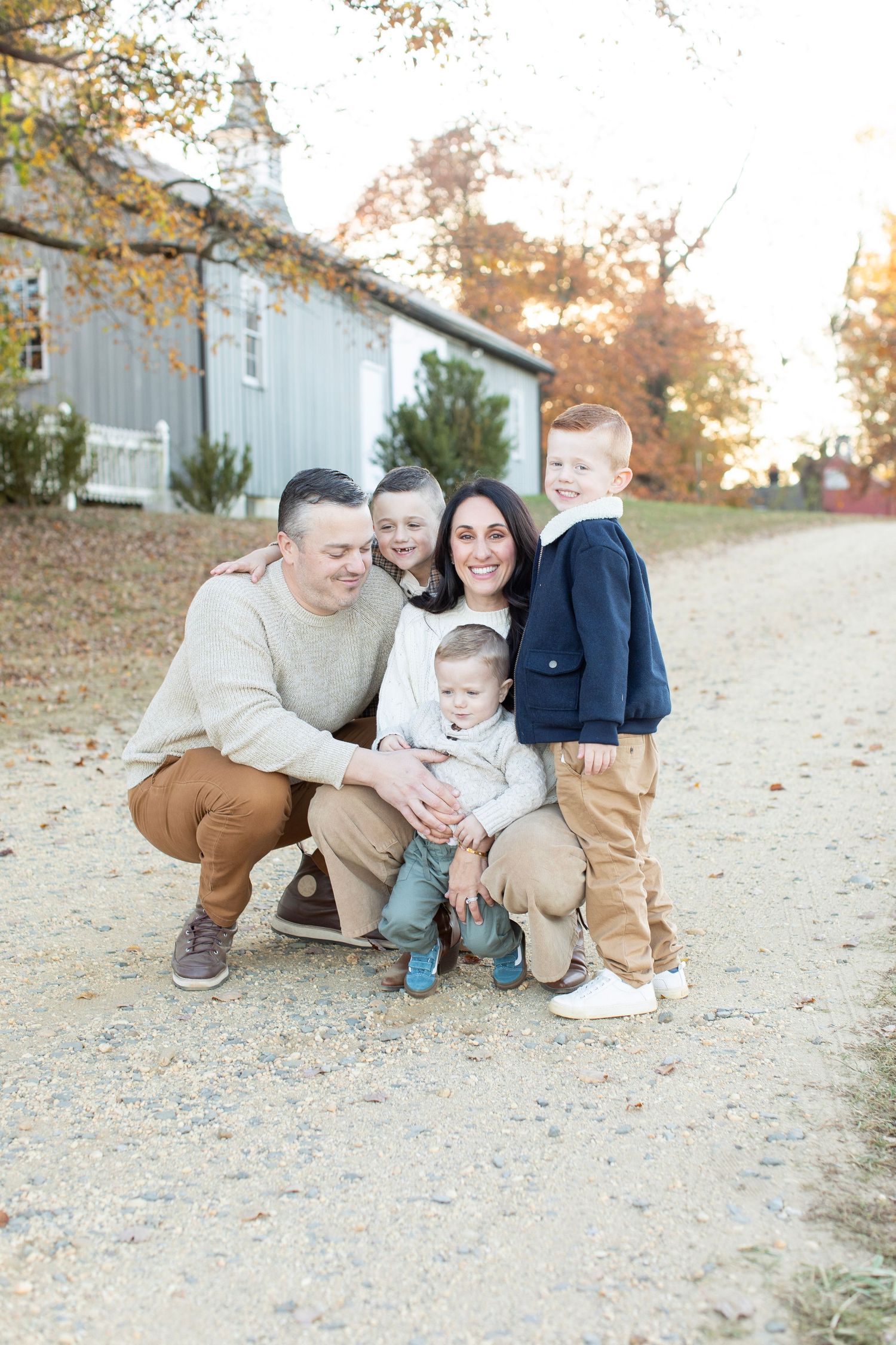 Capturing this loving family during a photo session.