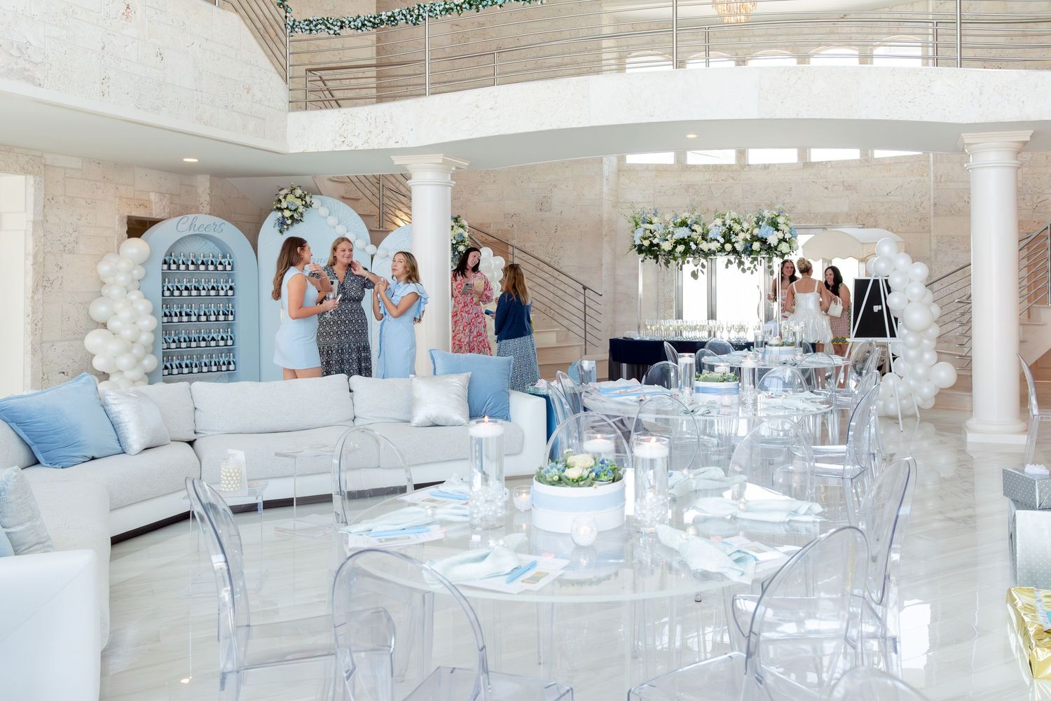 Bridal shower by the sea.