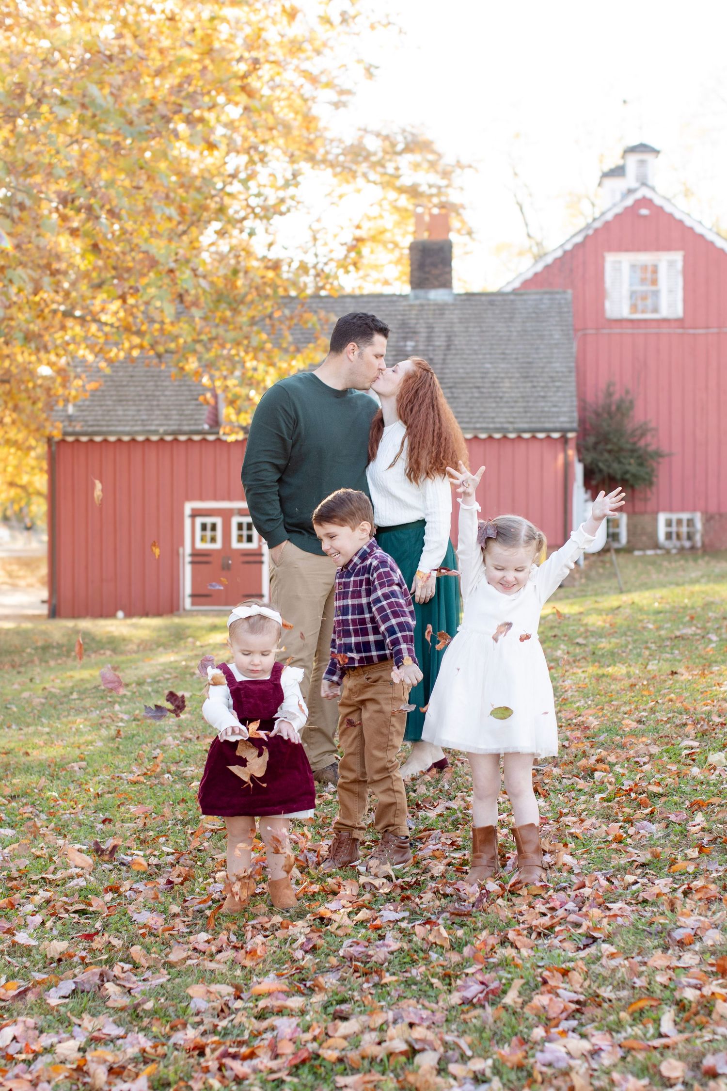Capturing this loving family during a photo session.