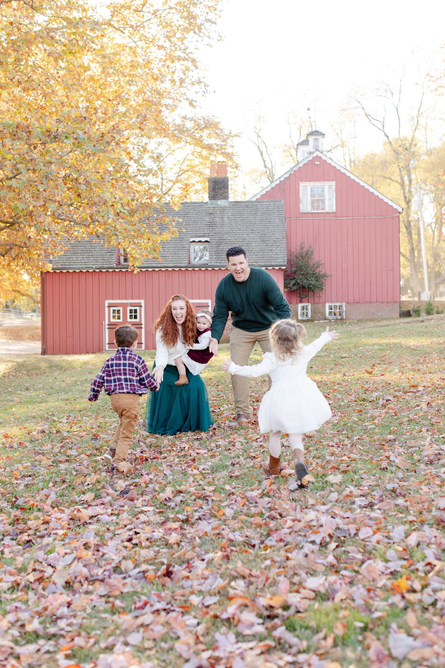 Capturing this loving family during a photo session.