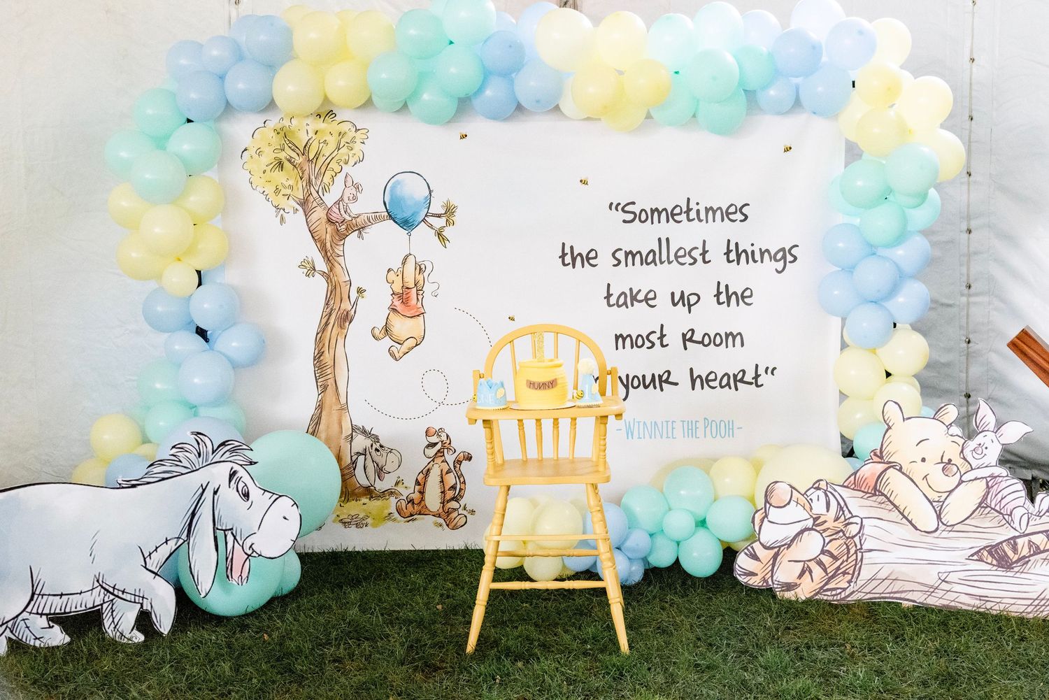 The backdrop from our ONE Hundred Acre Wood design.