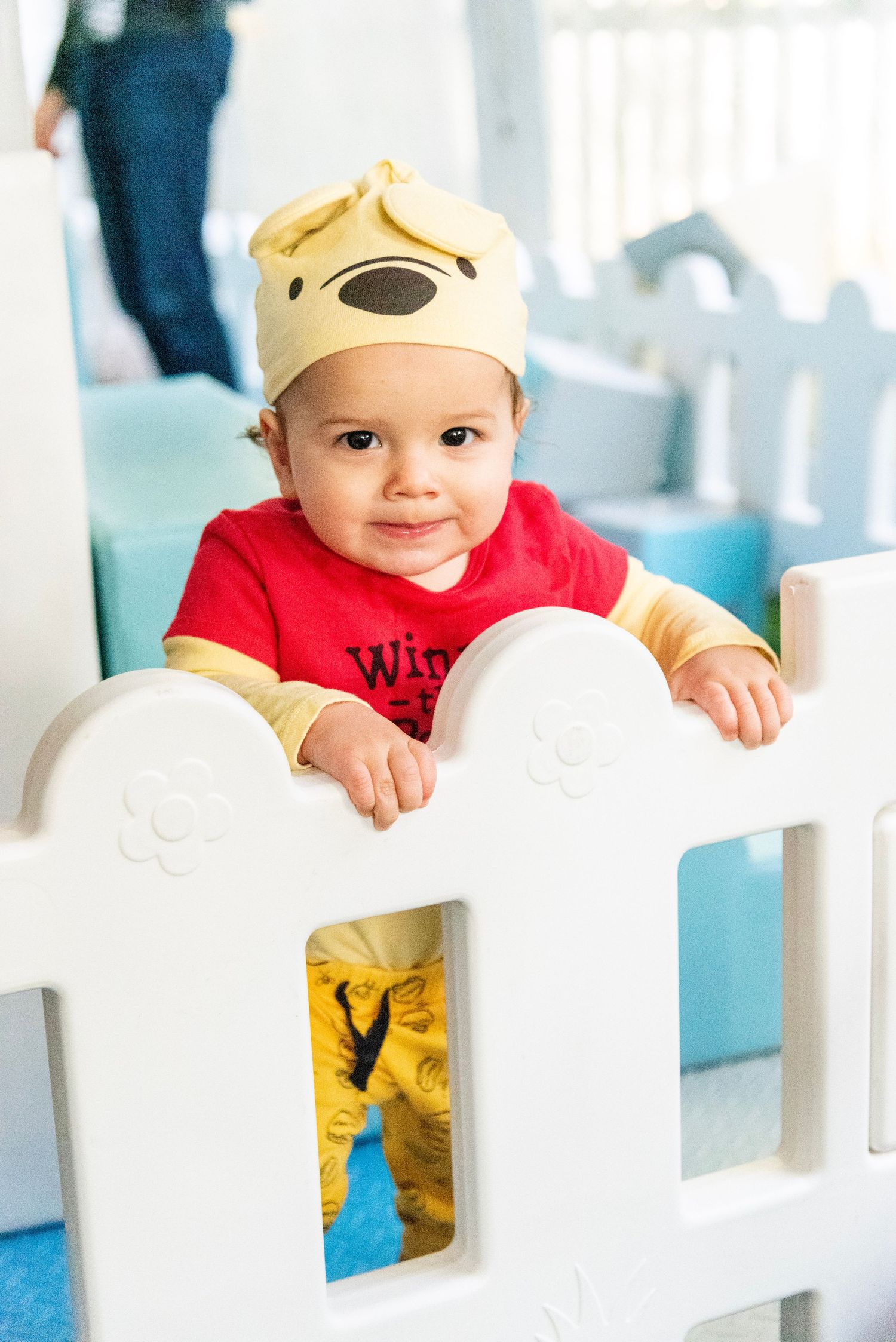 The Birthday Boy enjoying his soft play course from Luxe Play.
