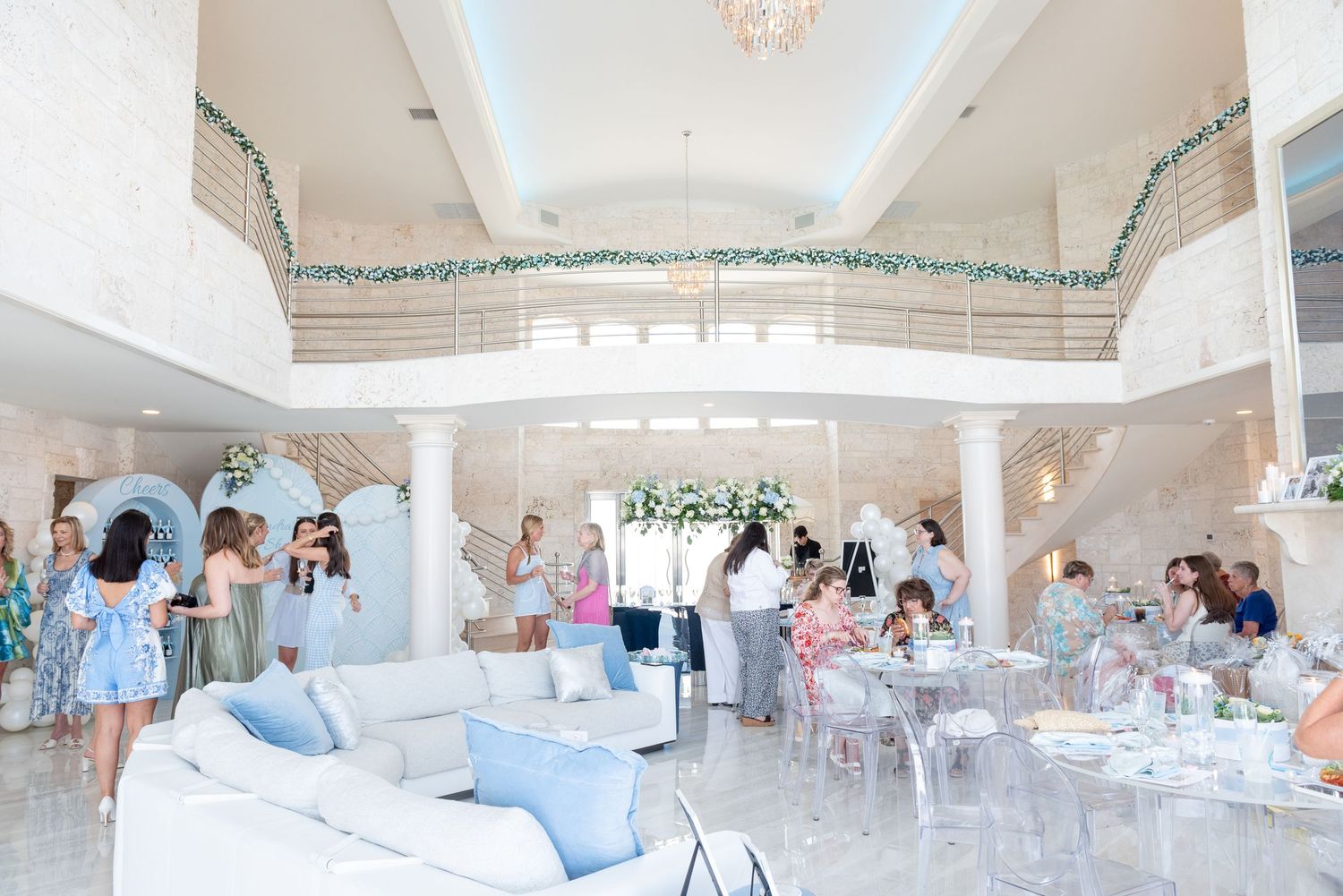 Bridal shower by the sea.