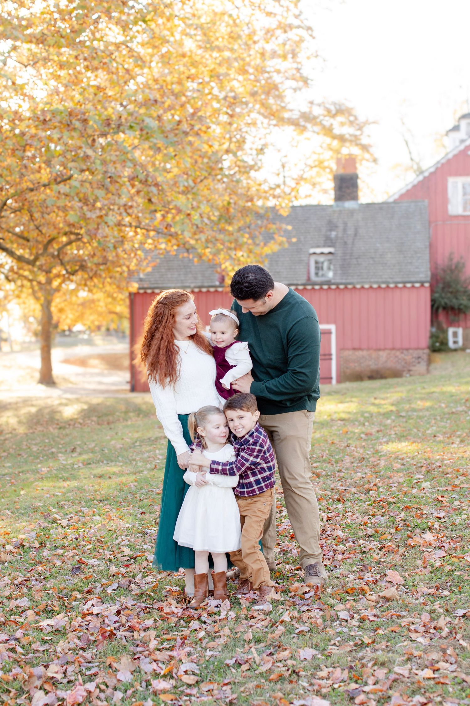 Capturing this loving family during a photo session.