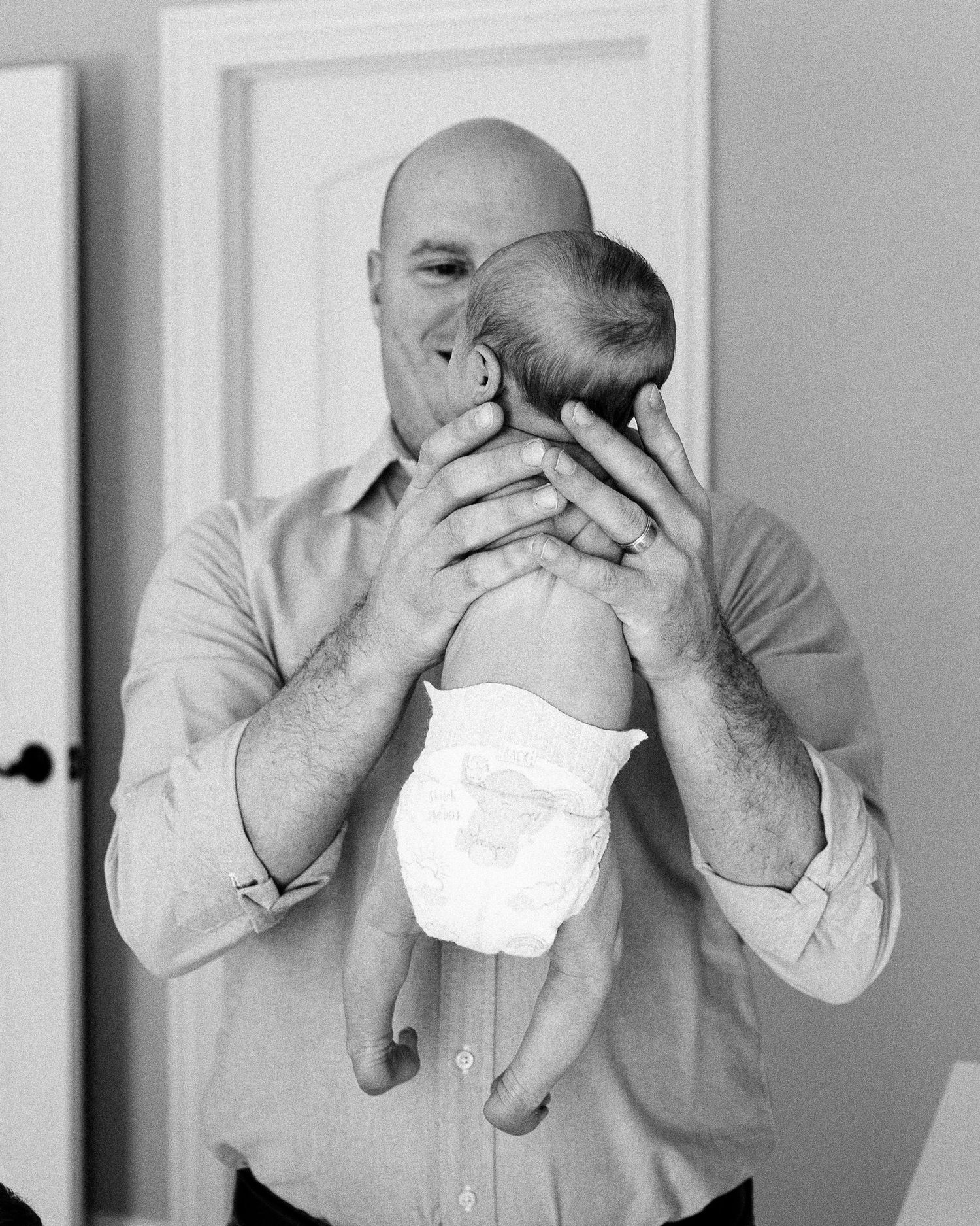 Series of expressive emotional reactions captured in black and white photography.