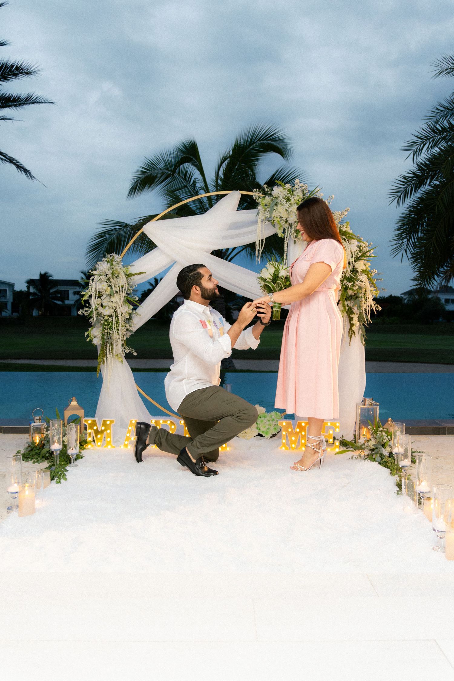 Engagement photography by AM Weddings on the Dominican Republic.