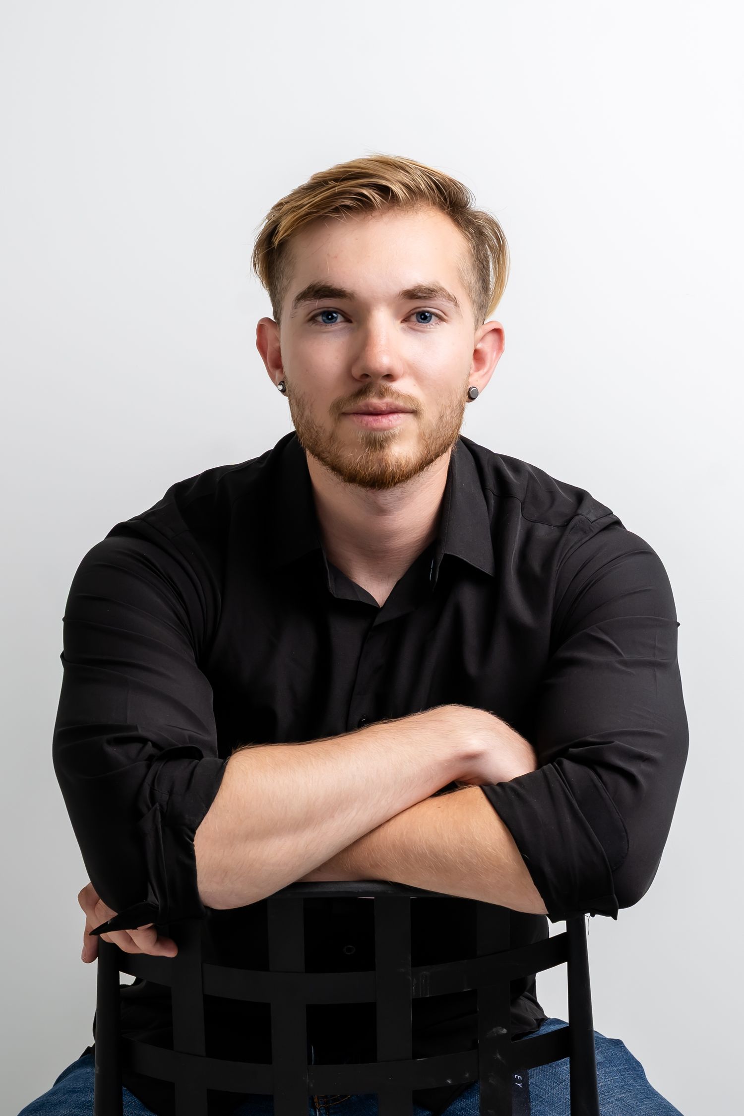 Classic headshot on white background. The Monarch, Ogden Utah Northern Utah Photographer