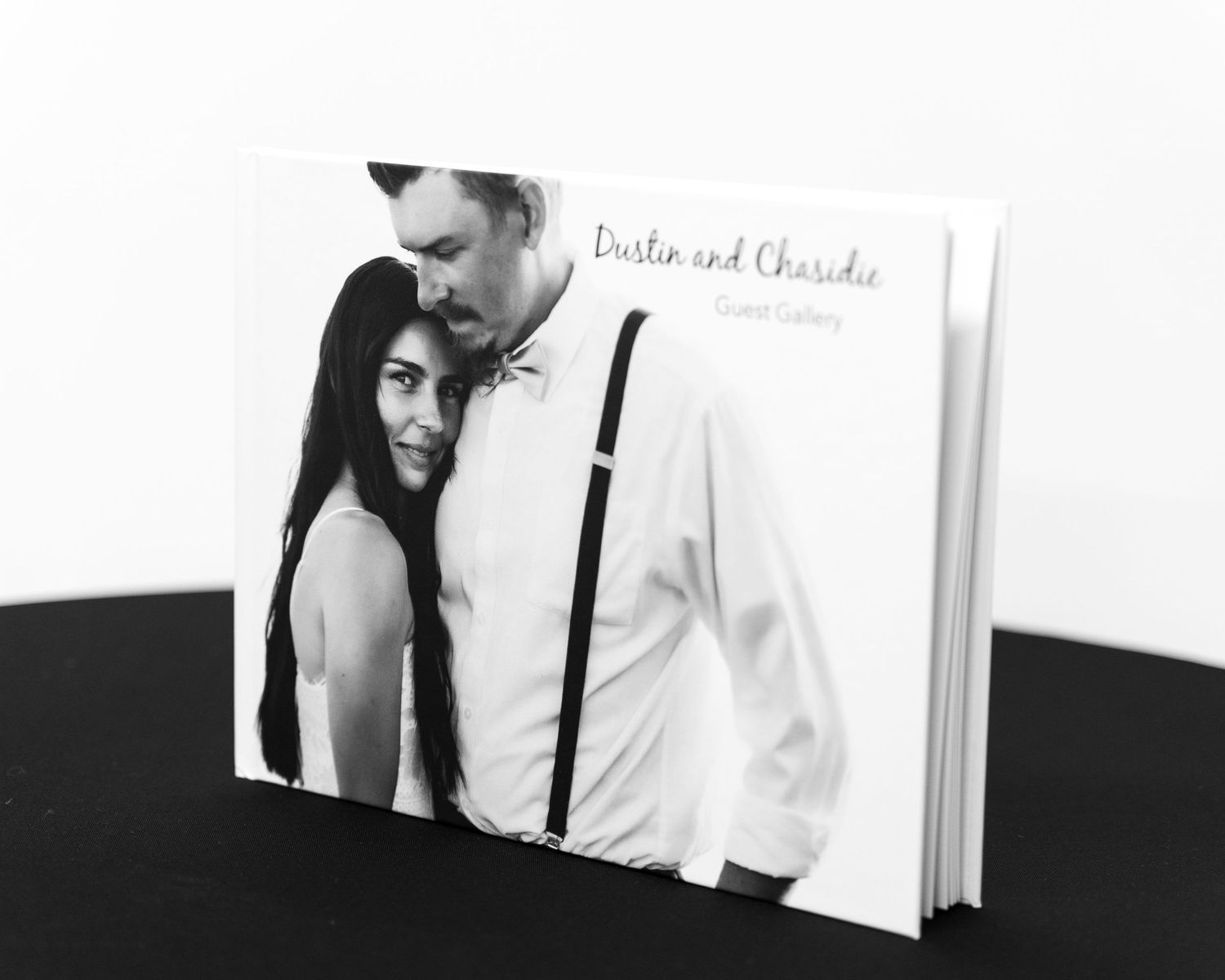 Wedding Guest Gallery Book. Pictures of  each wedding guest compiled into a luxury photo book.
