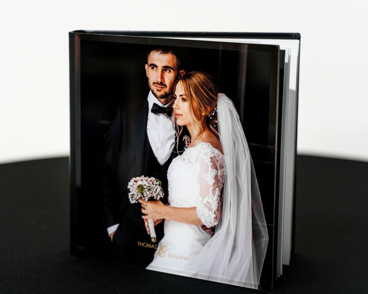 Wedding Guest Gallery Book. Pictures of  each wedding guest compiled into a luxury photo book.