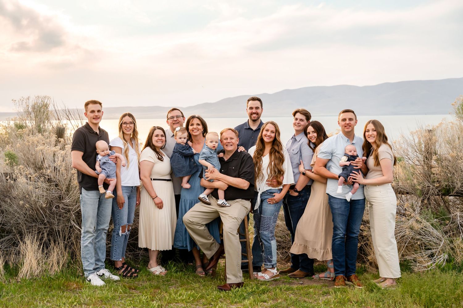 Extended Family Session at Lincoln Beach, Utah Lake Northern Utah Photographer