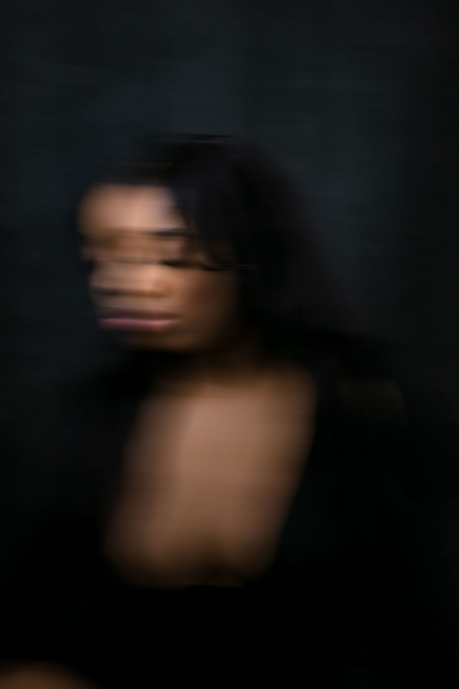 Music branding head shots photos. Studio photography. Blurred effect