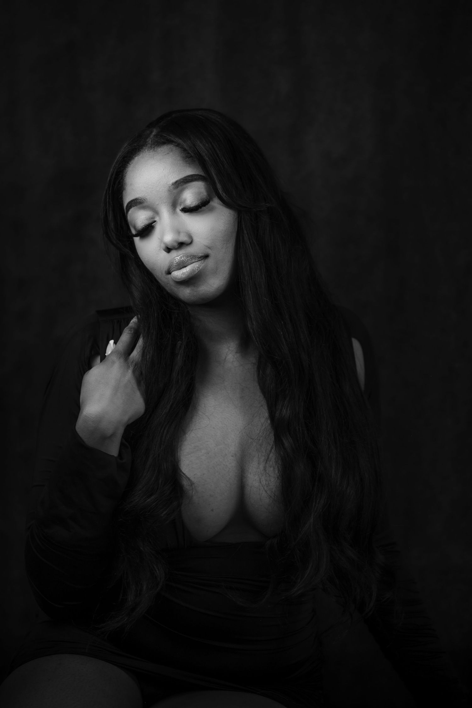 Music branding head shots. Black and white. Studio photography