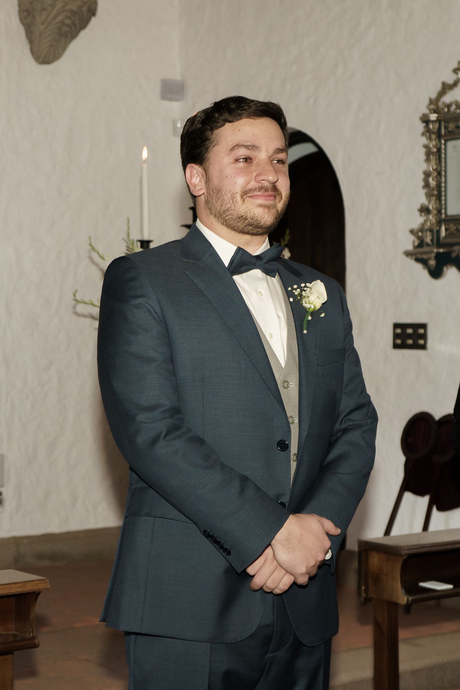 Emotional ceremony moment captured with a documentary wedding photography style.