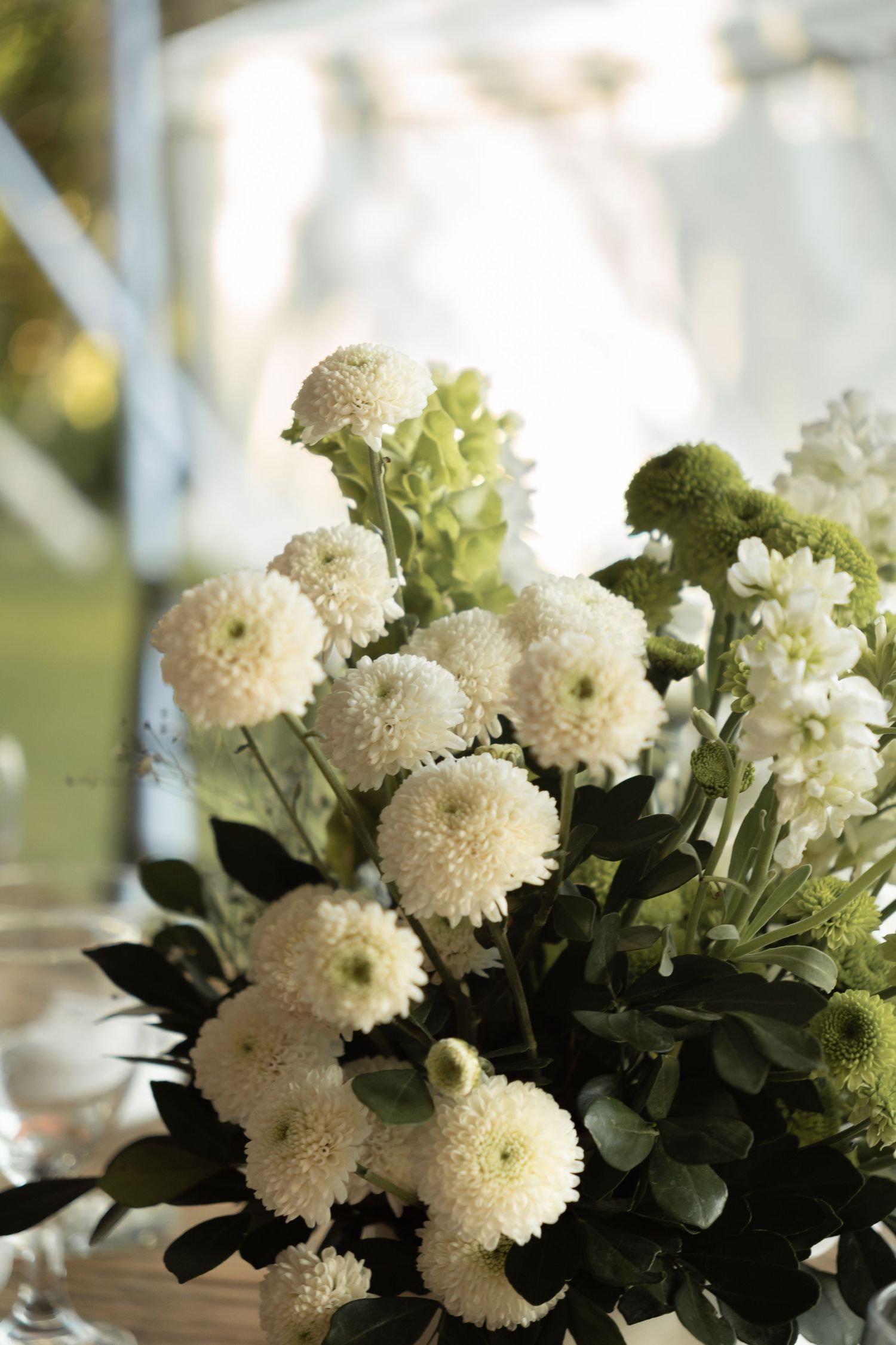 Editorial-style reception details for a luxury wedding dinner setting.