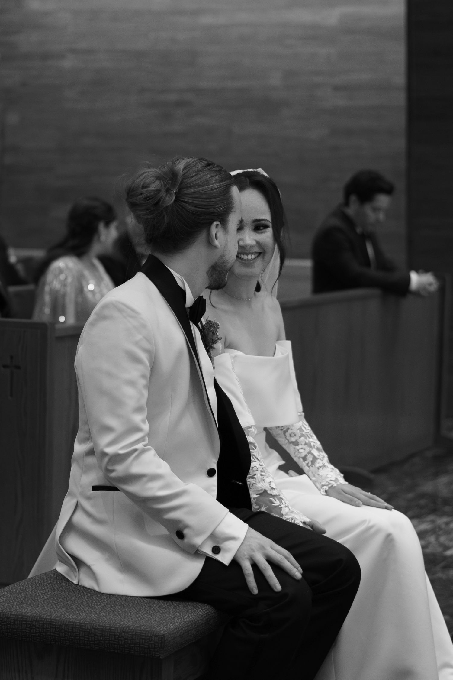 Timeless editorial portrait of the bride and groom for luxury destination weddings.