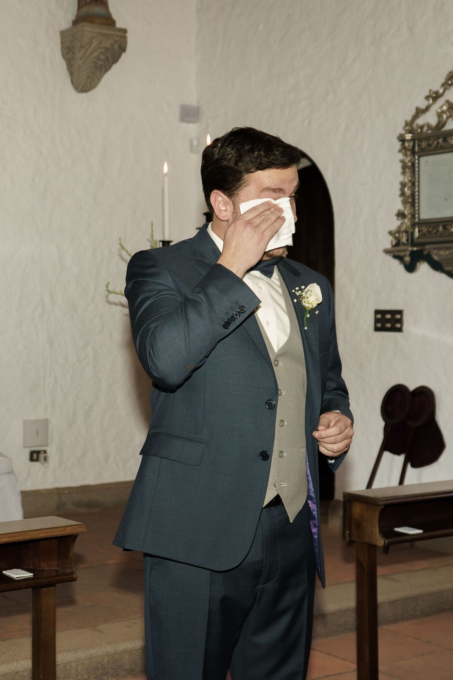 Emotional ceremony moment captured with a documentary wedding photography style.