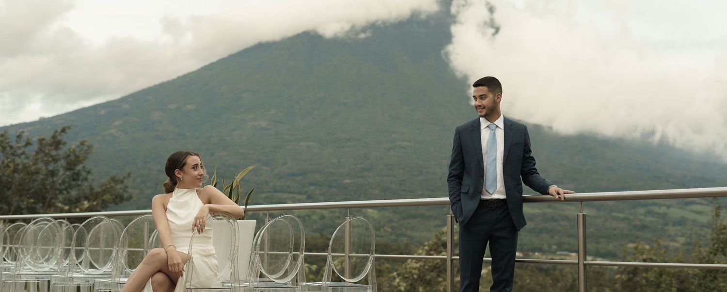 Timeless editorial portrait of the bride and groom for luxury destination weddings.