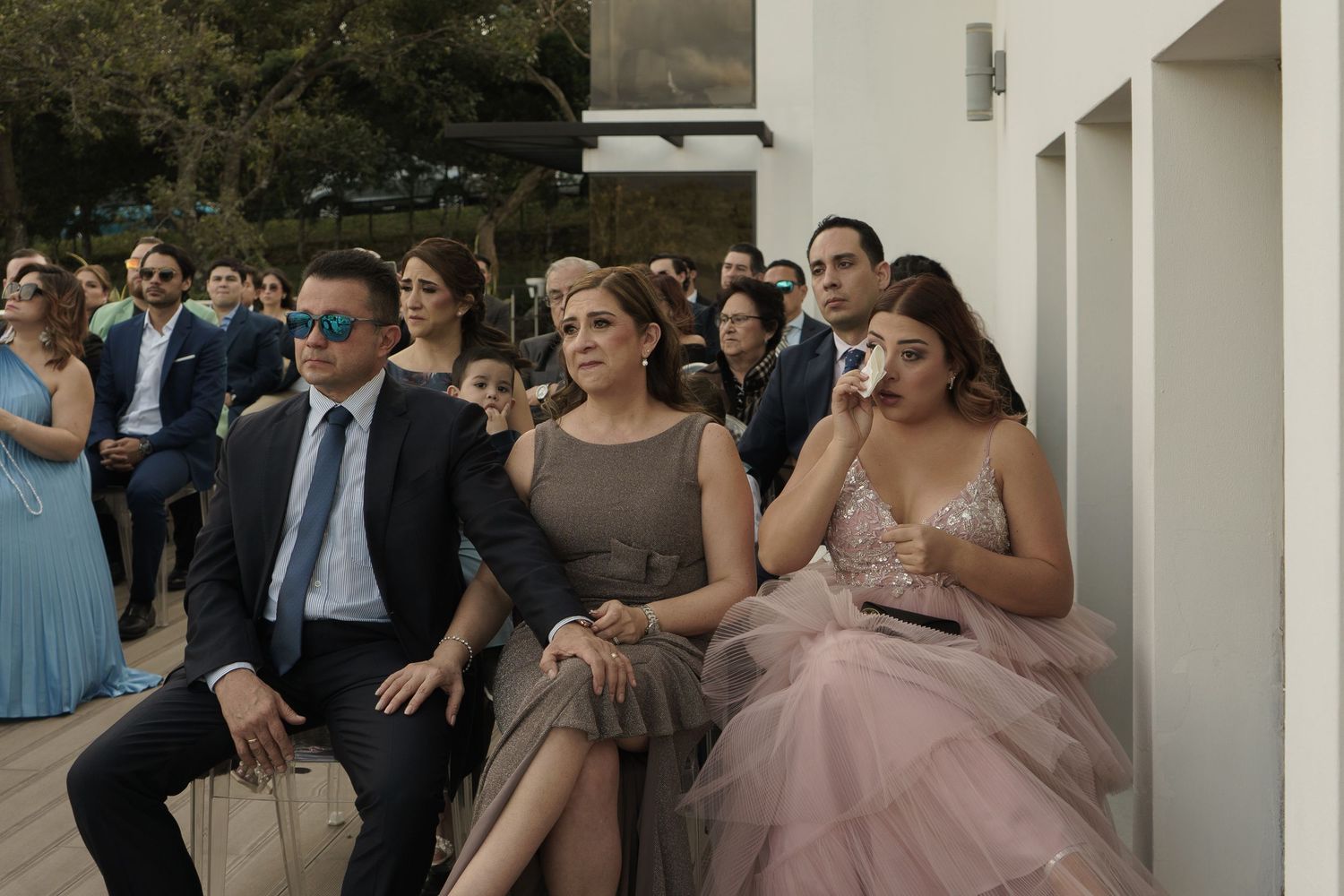Emotional ceremony moment captured with a documentary wedding photography style.