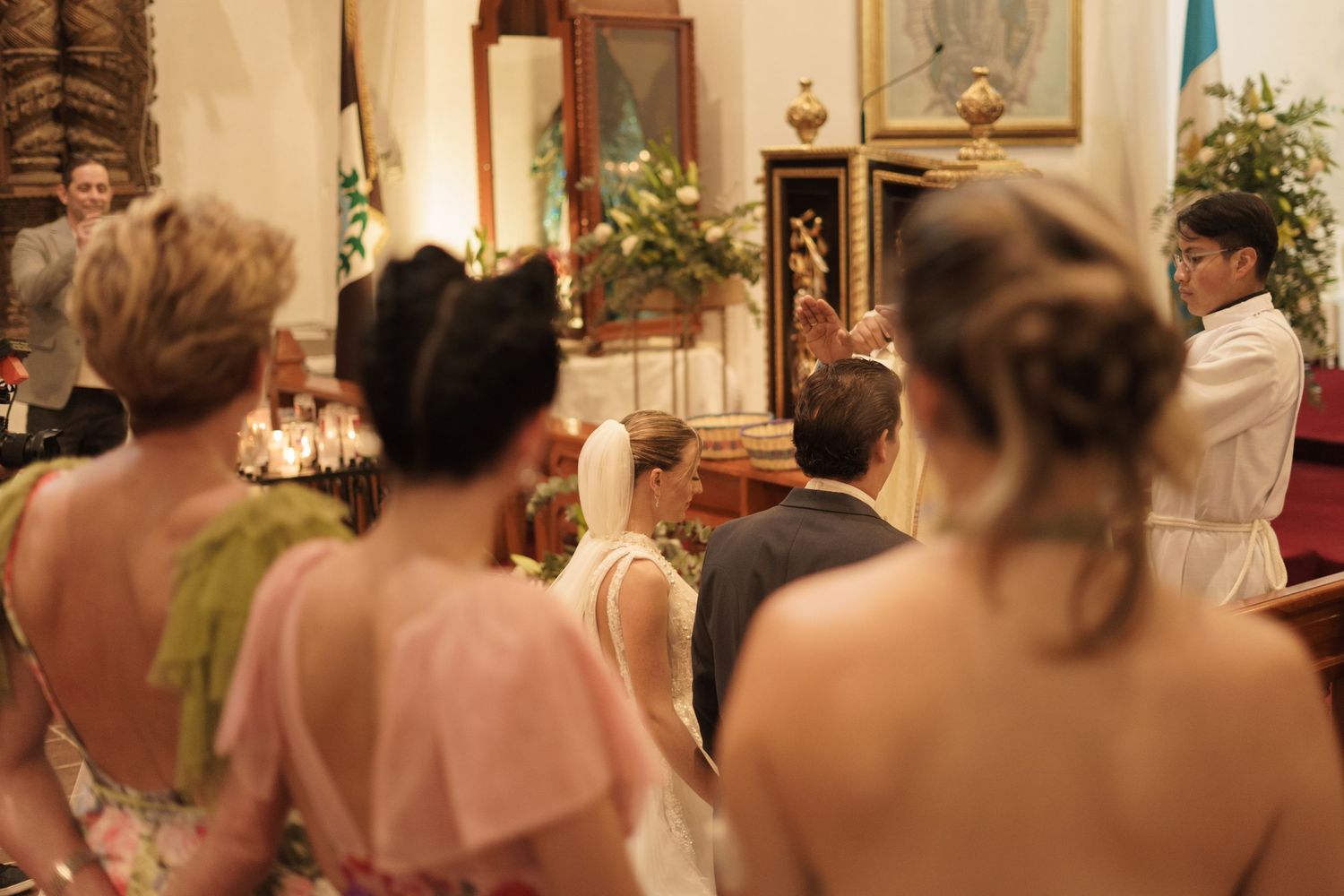 Emotional ceremony moment captured with a documentary wedding photography style.