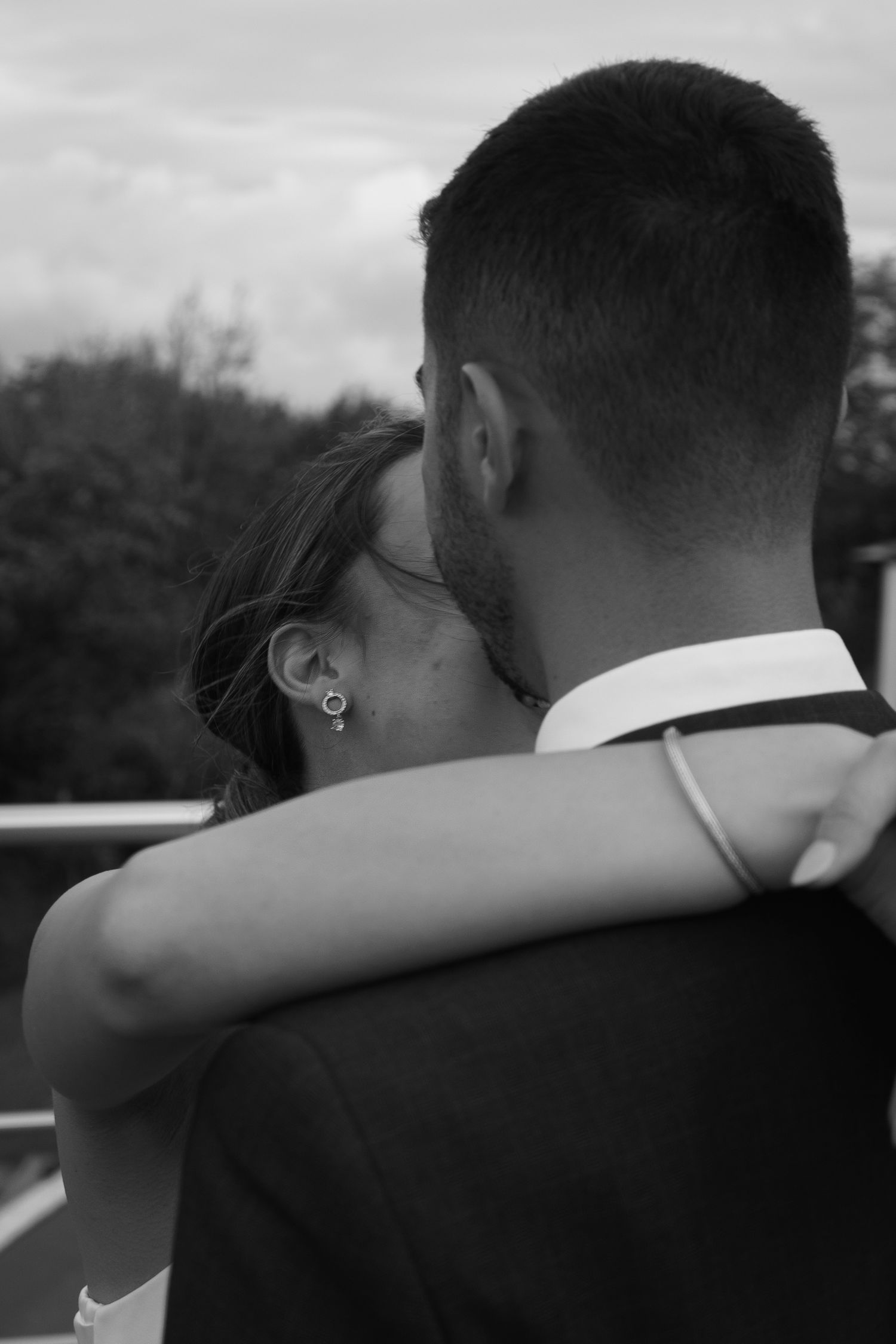 Modern editorial wedding photography with a fashion-forward couple.