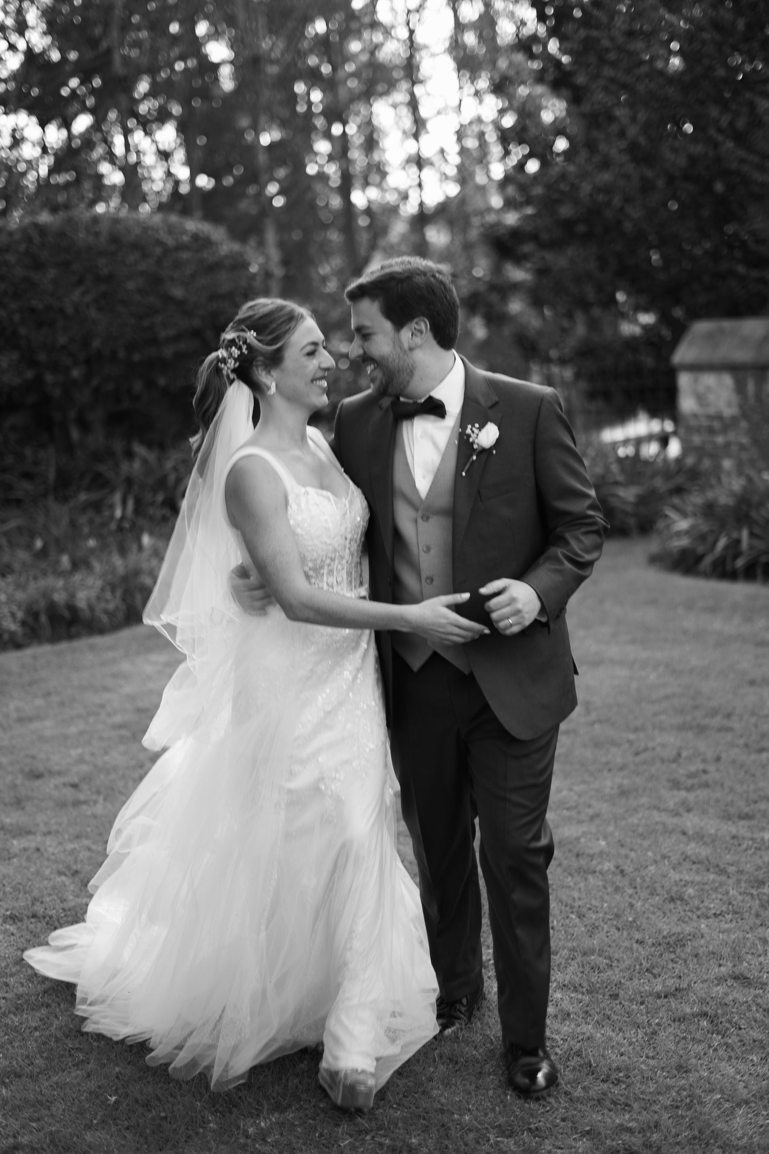 Timeless editorial portrait of the bride and groom for luxury destination weddings.
