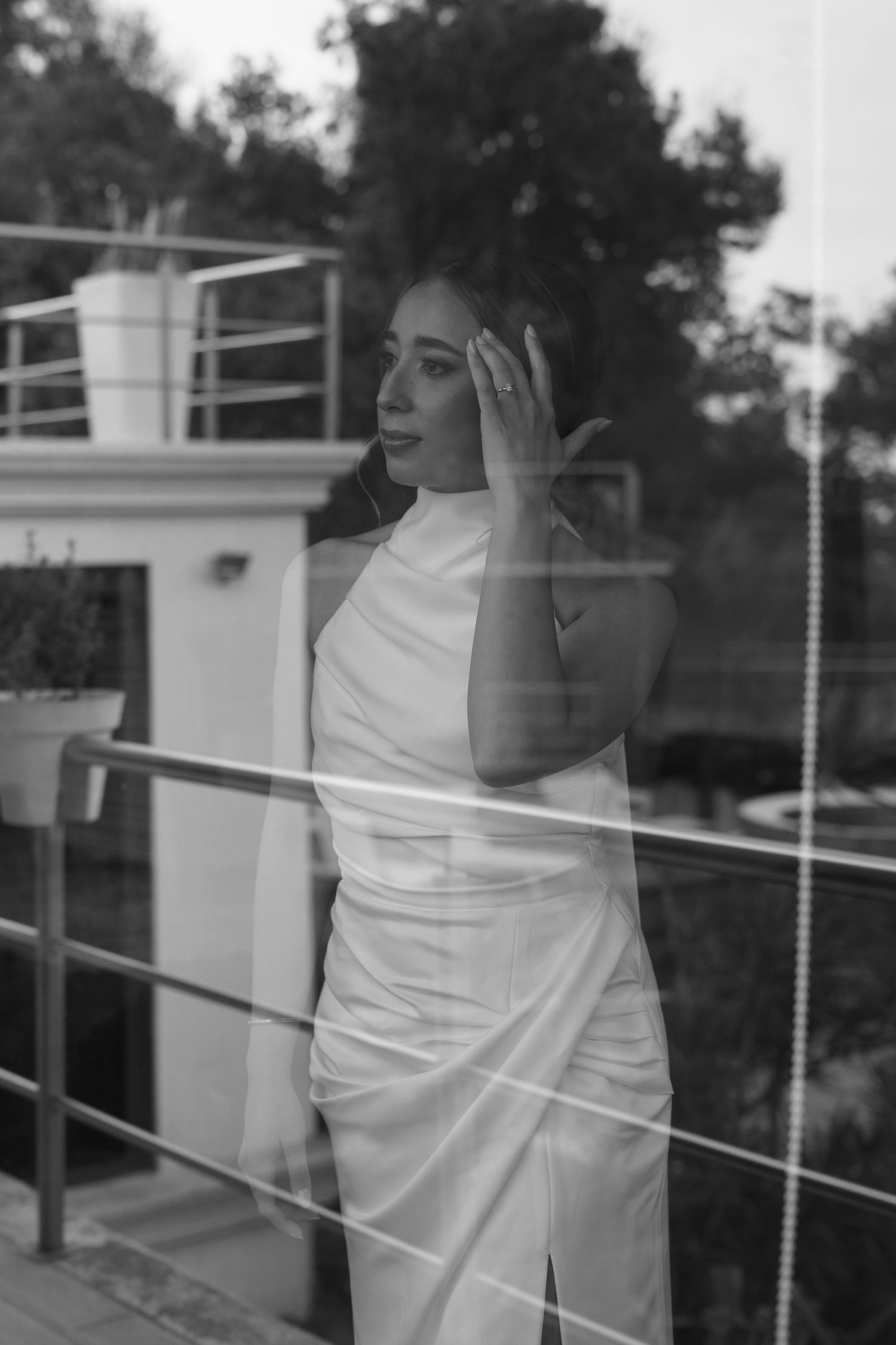 Modern editorial wedding photography with a fashion-forward couple.