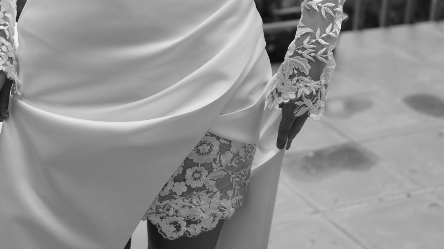Modern editorial wedding photography with a fashion-forward couple.