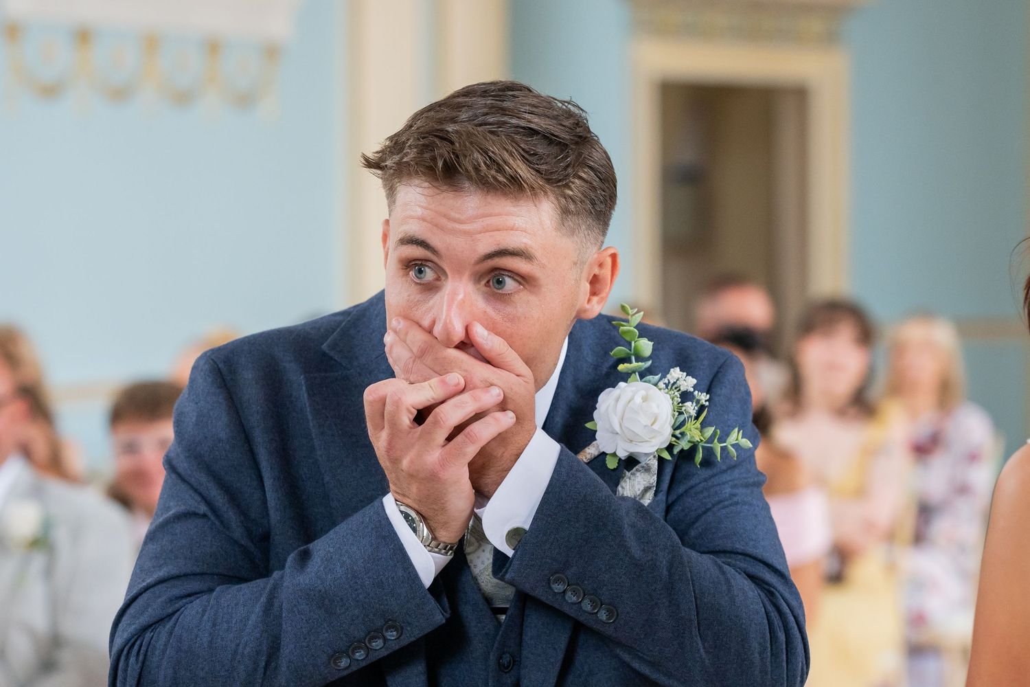 Ceremony at Newark Town Hall wedding